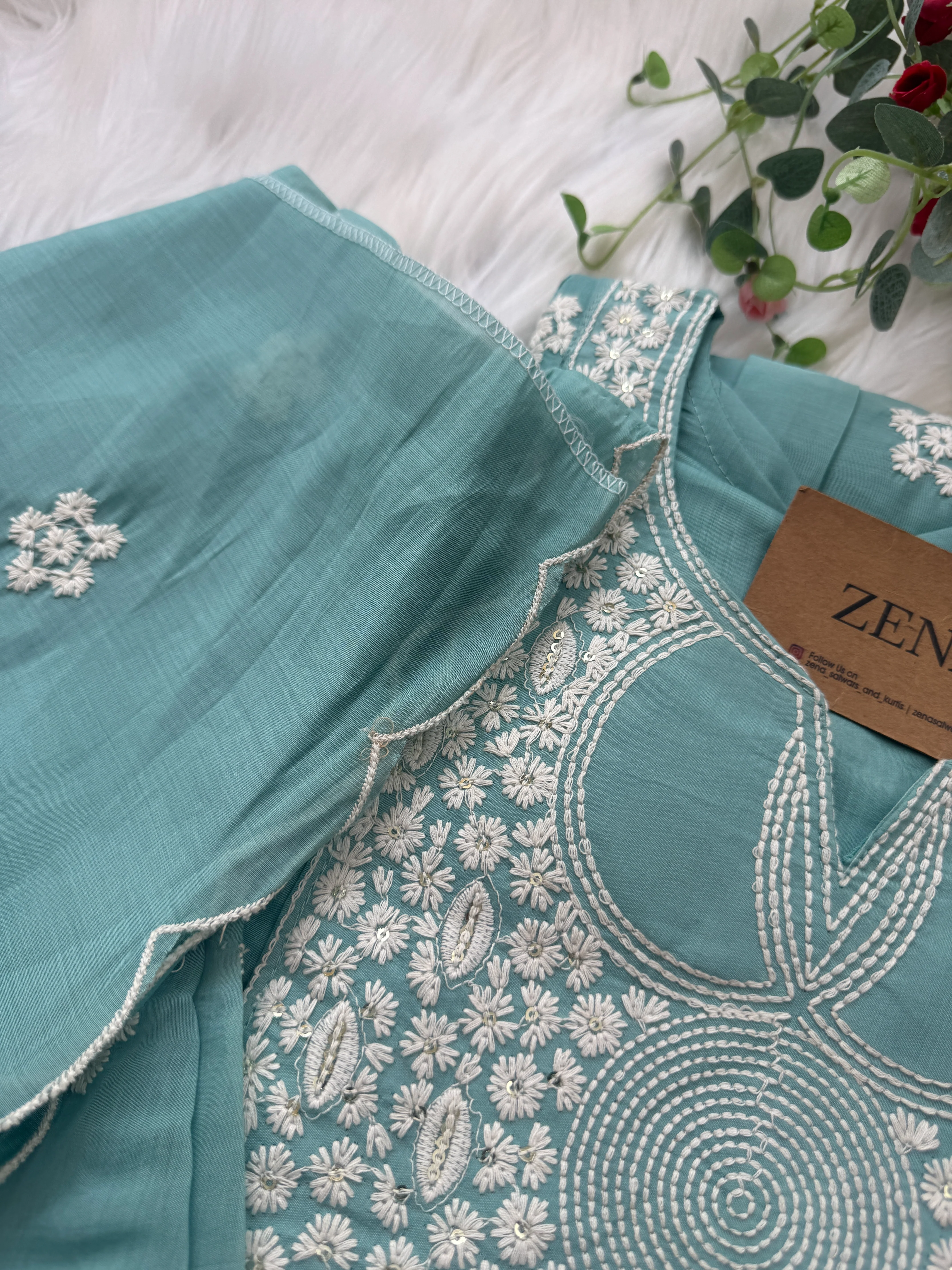 π Mul Chanderi Embroidered Anarkali Set π - Image 7