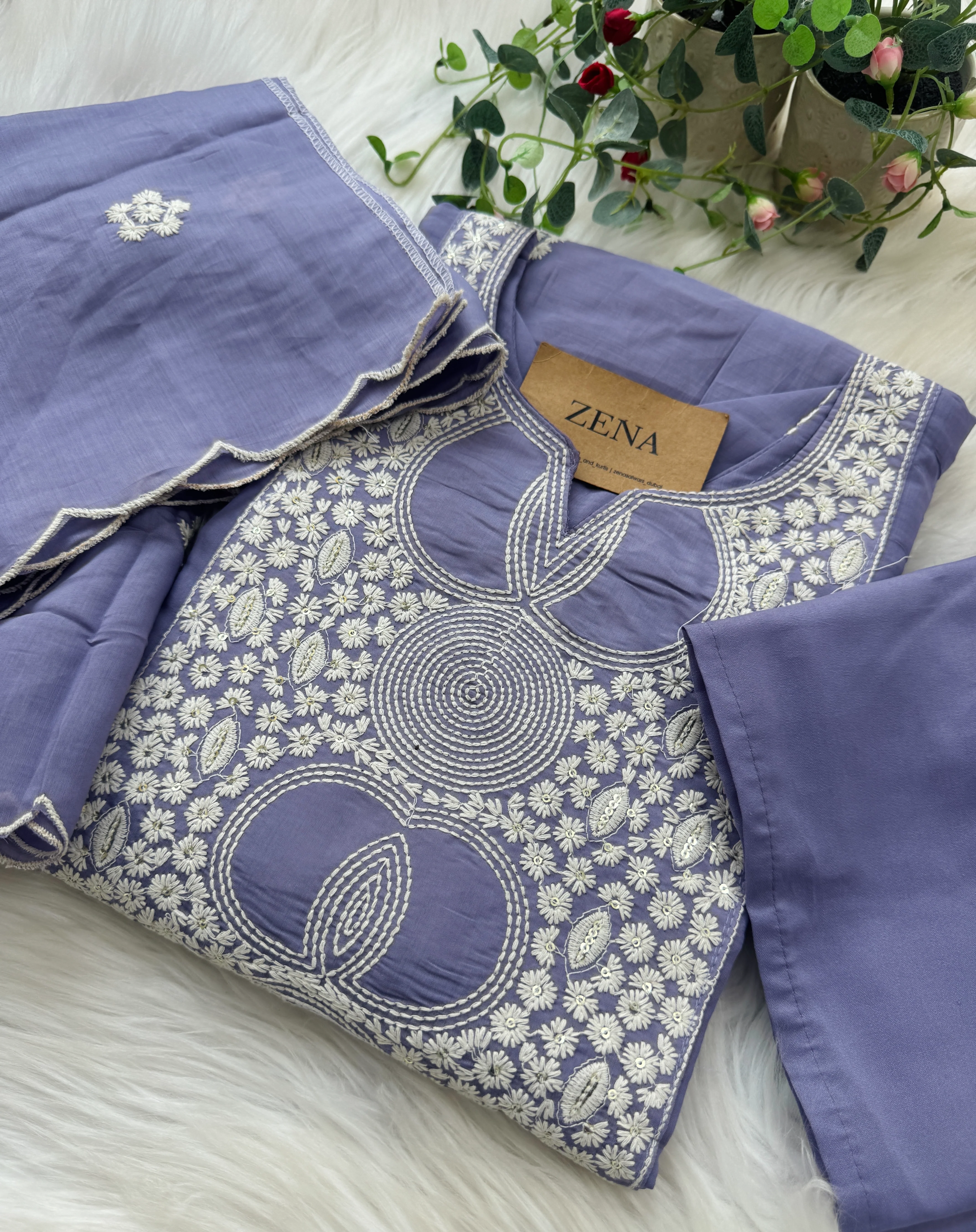 π Mul Chanderi Embroidered Anarkali Set π