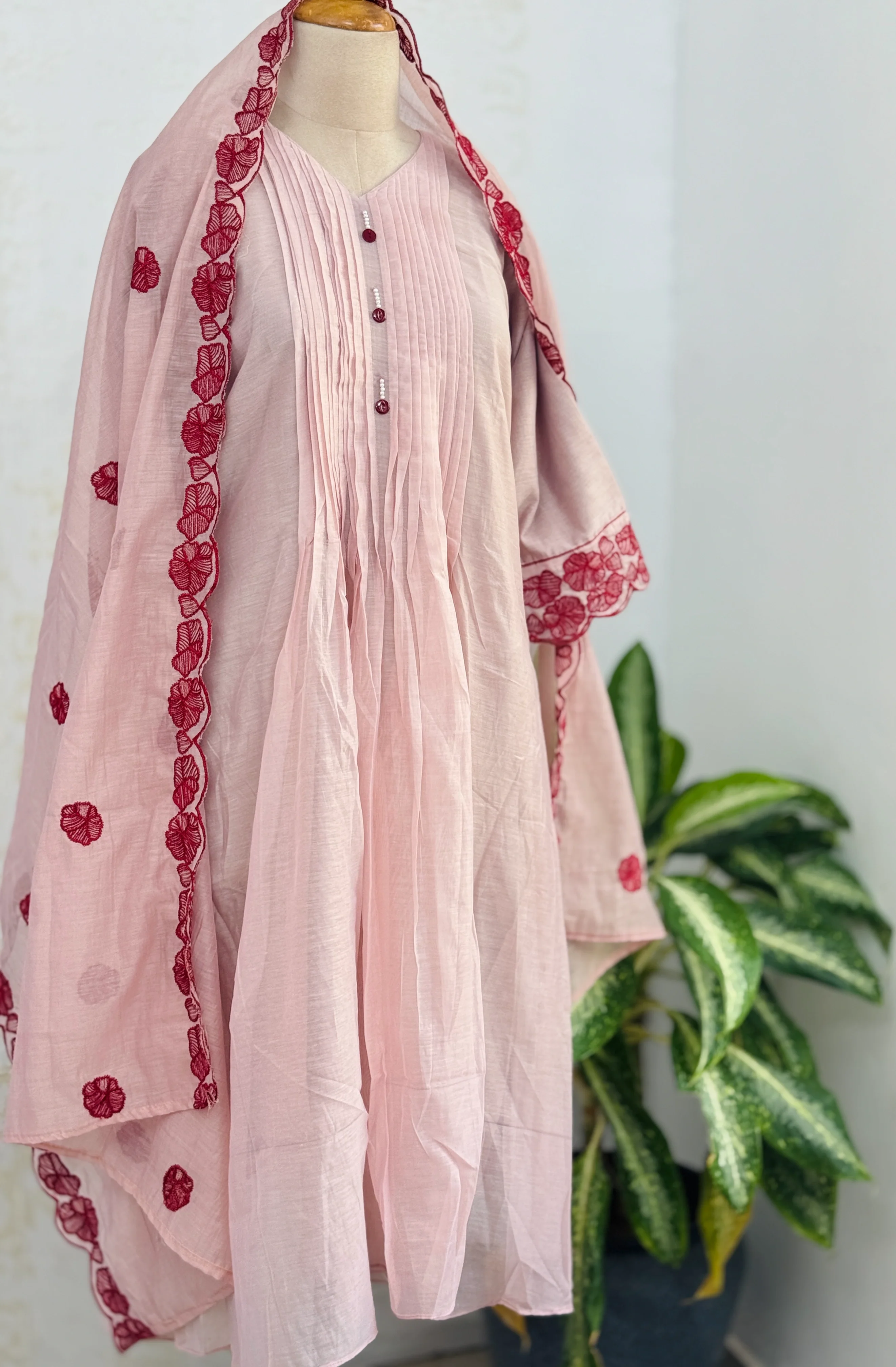 π Mul Chanderi Embroidered Anarkali Set π - Image 2