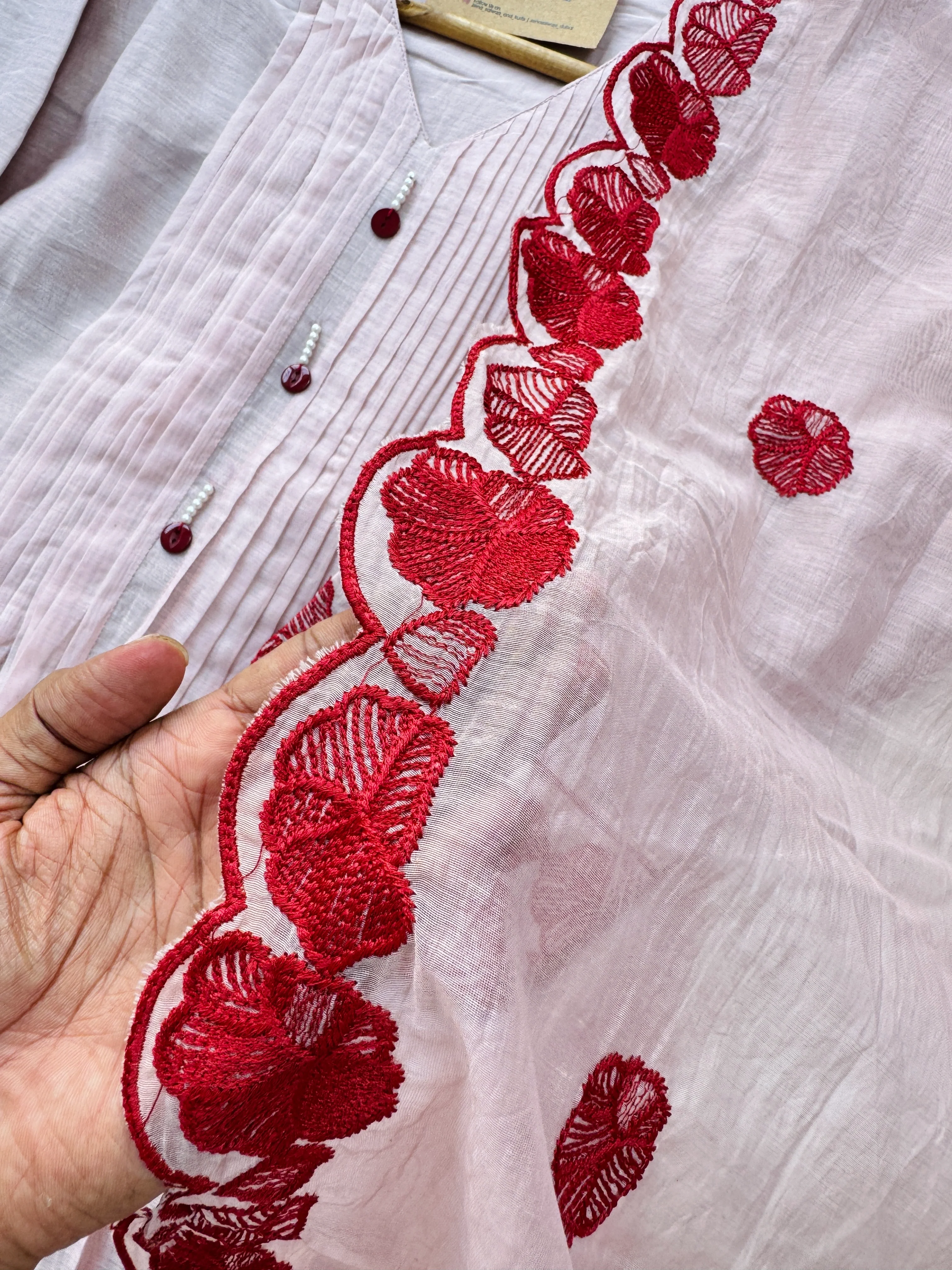 π Mul Chanderi Embroidered Anarkali Set π - Image 5