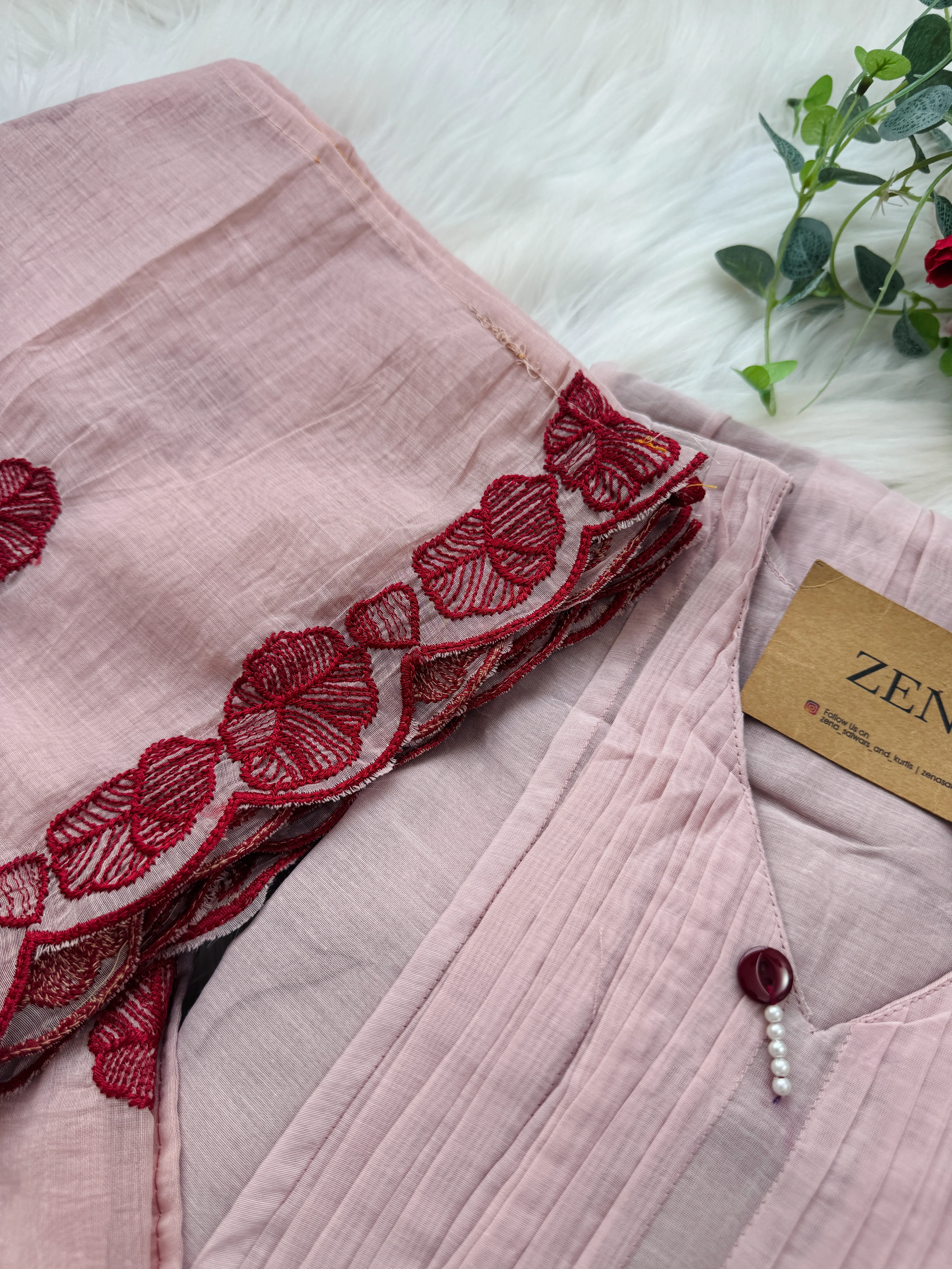 π Mul Chanderi Embroidered Anarkali Set π - Image 7