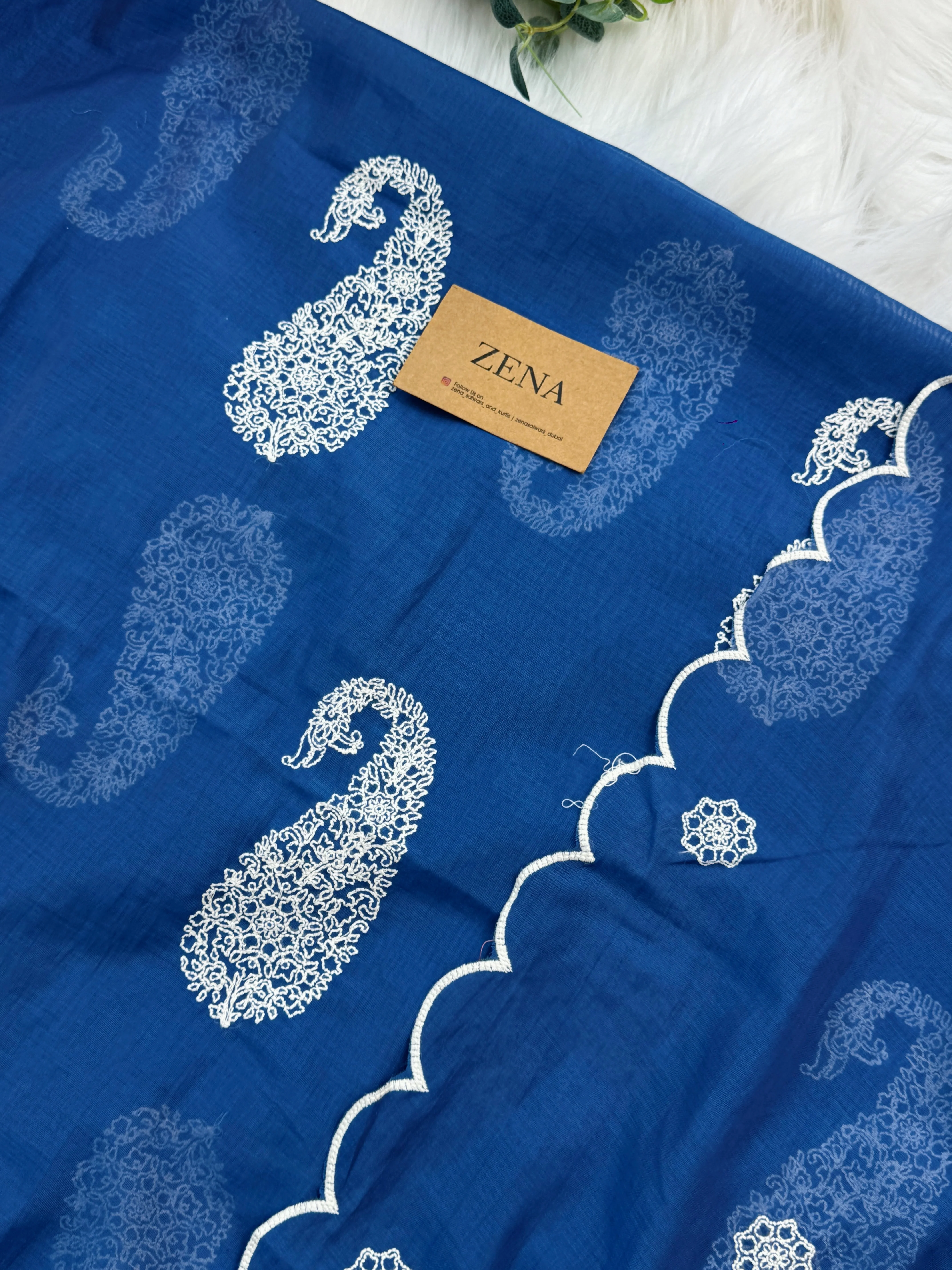 🌟 Mul Chanderi Embroidered Unstitched Suit 🌟 - Image 4