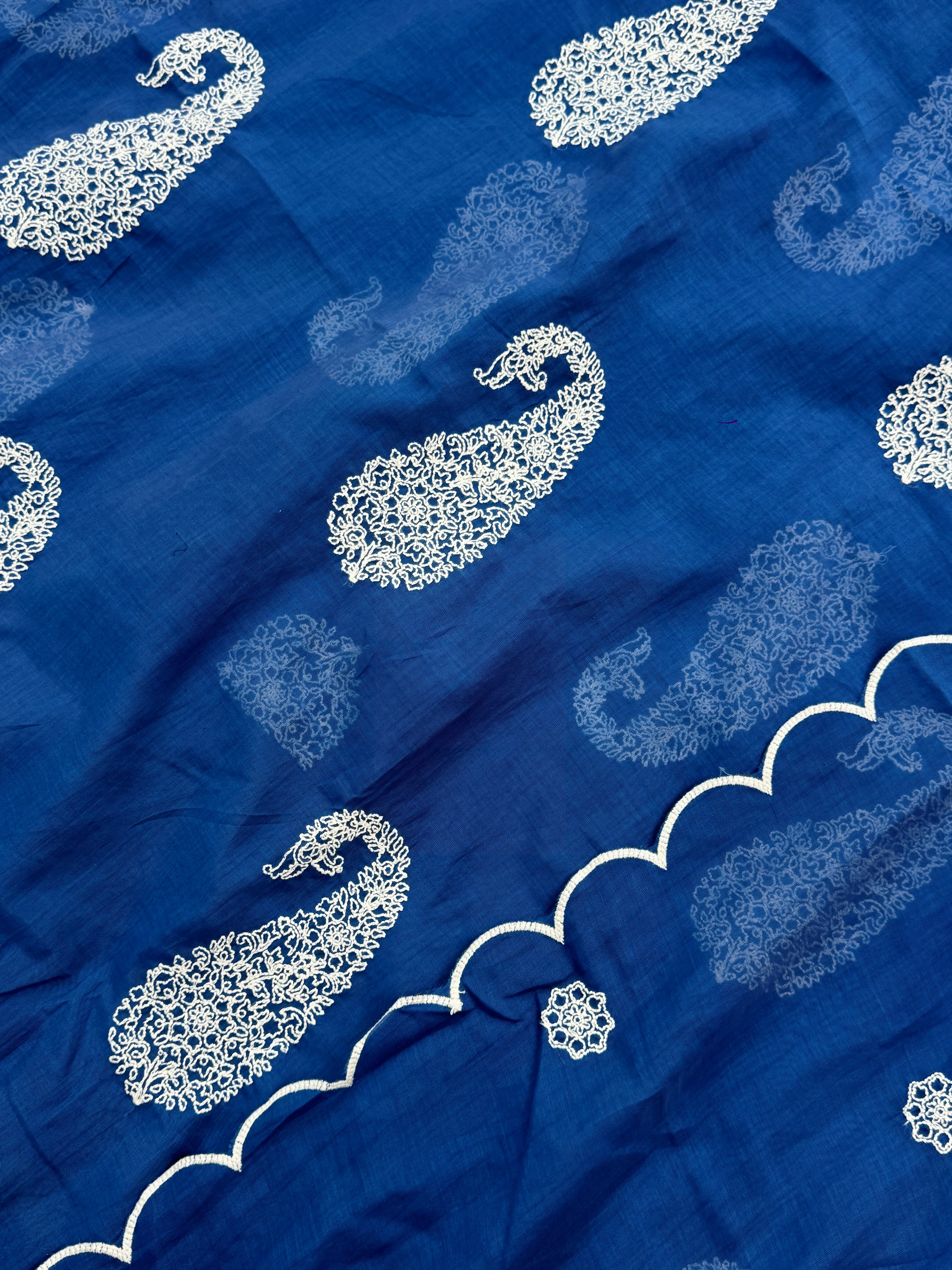 🌟 Mul Chanderi Embroidered Unstitched Suit 🌟 - Image 5