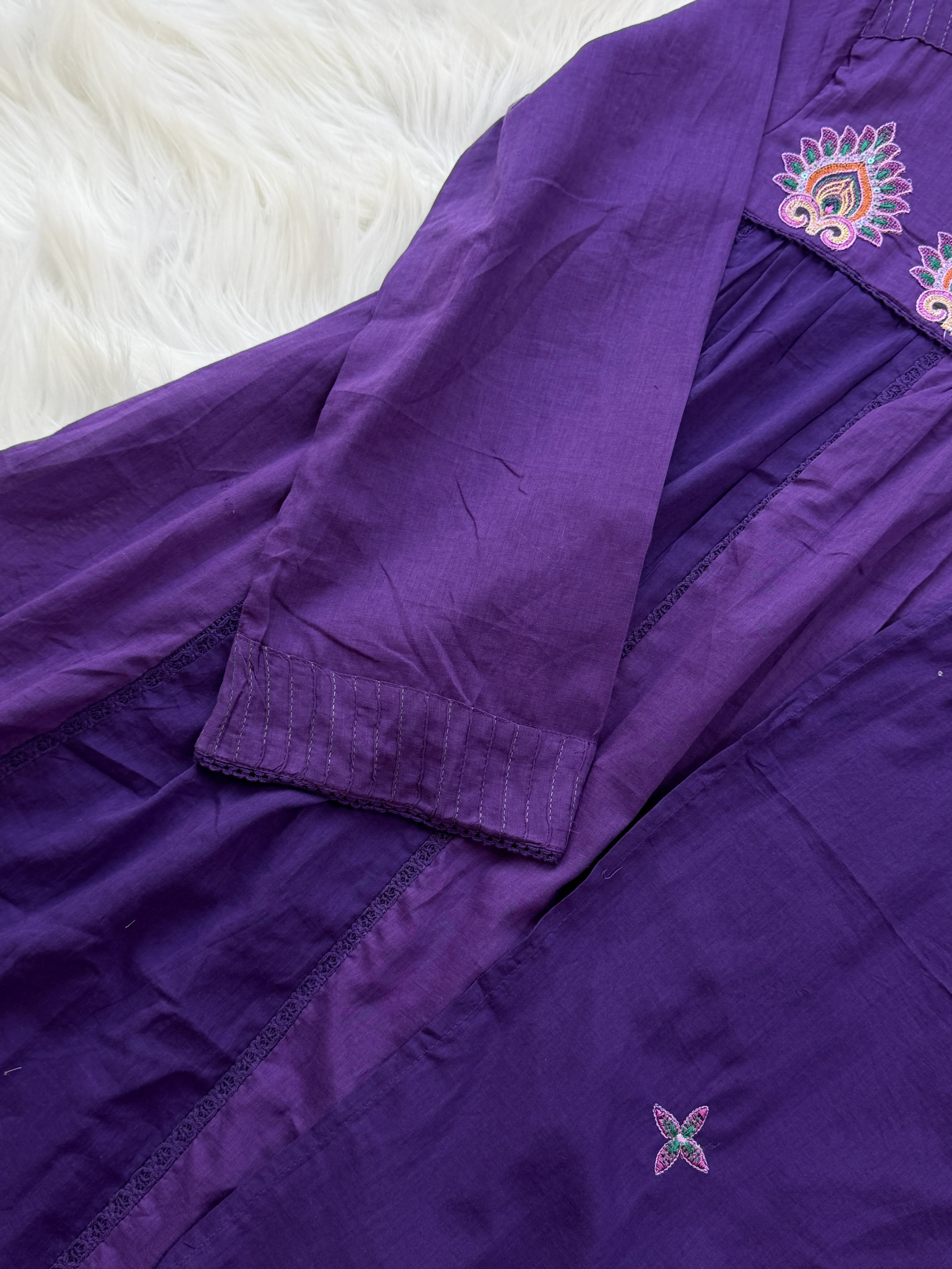 πΈ Pure Cotton Embroidered Anarkali Set πΈ - Image 7