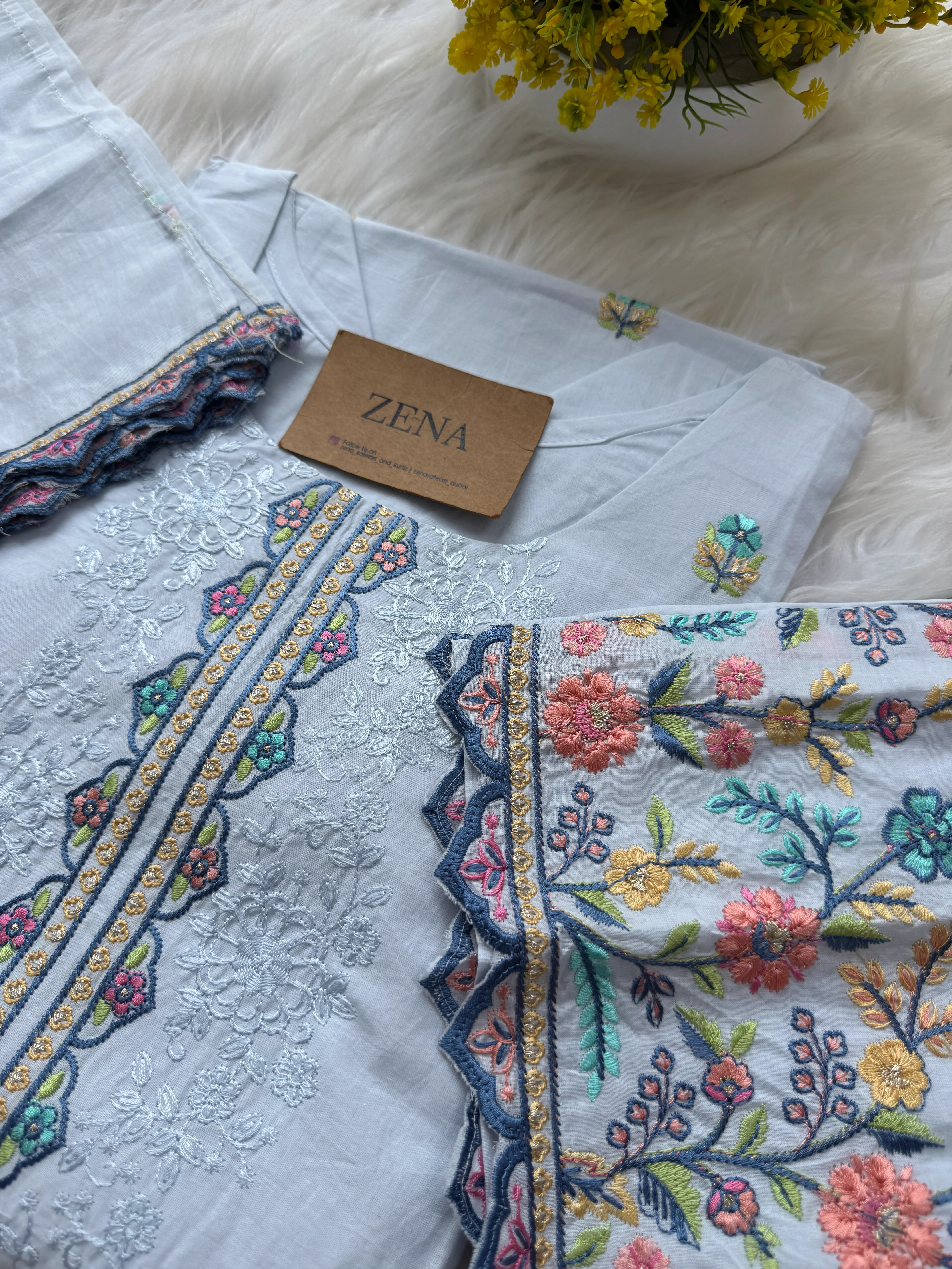 π Pure Cotton Pakistani Kurti Set with Embroidery π - Image 5