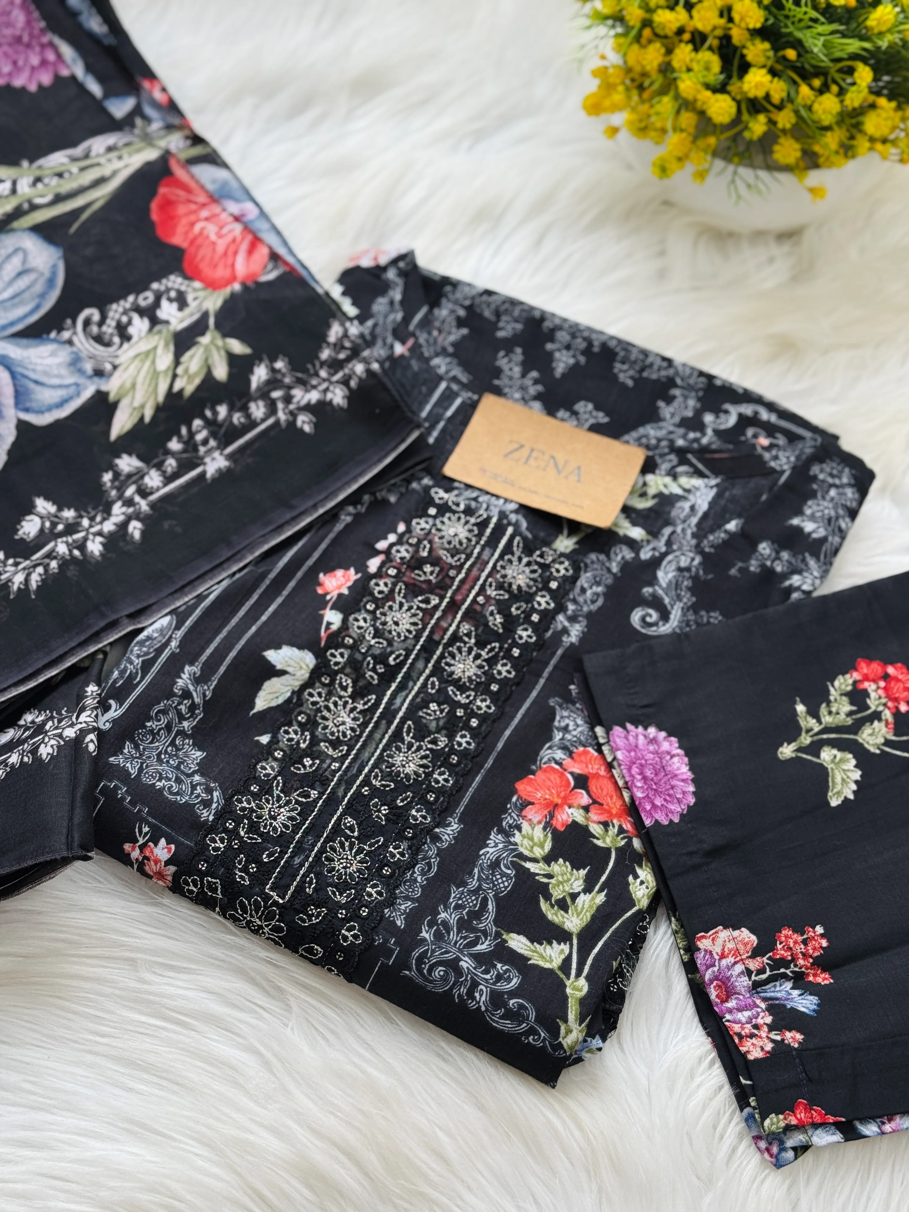 π Pure Cotton Pakistani Kurti Set with Embroidery π
