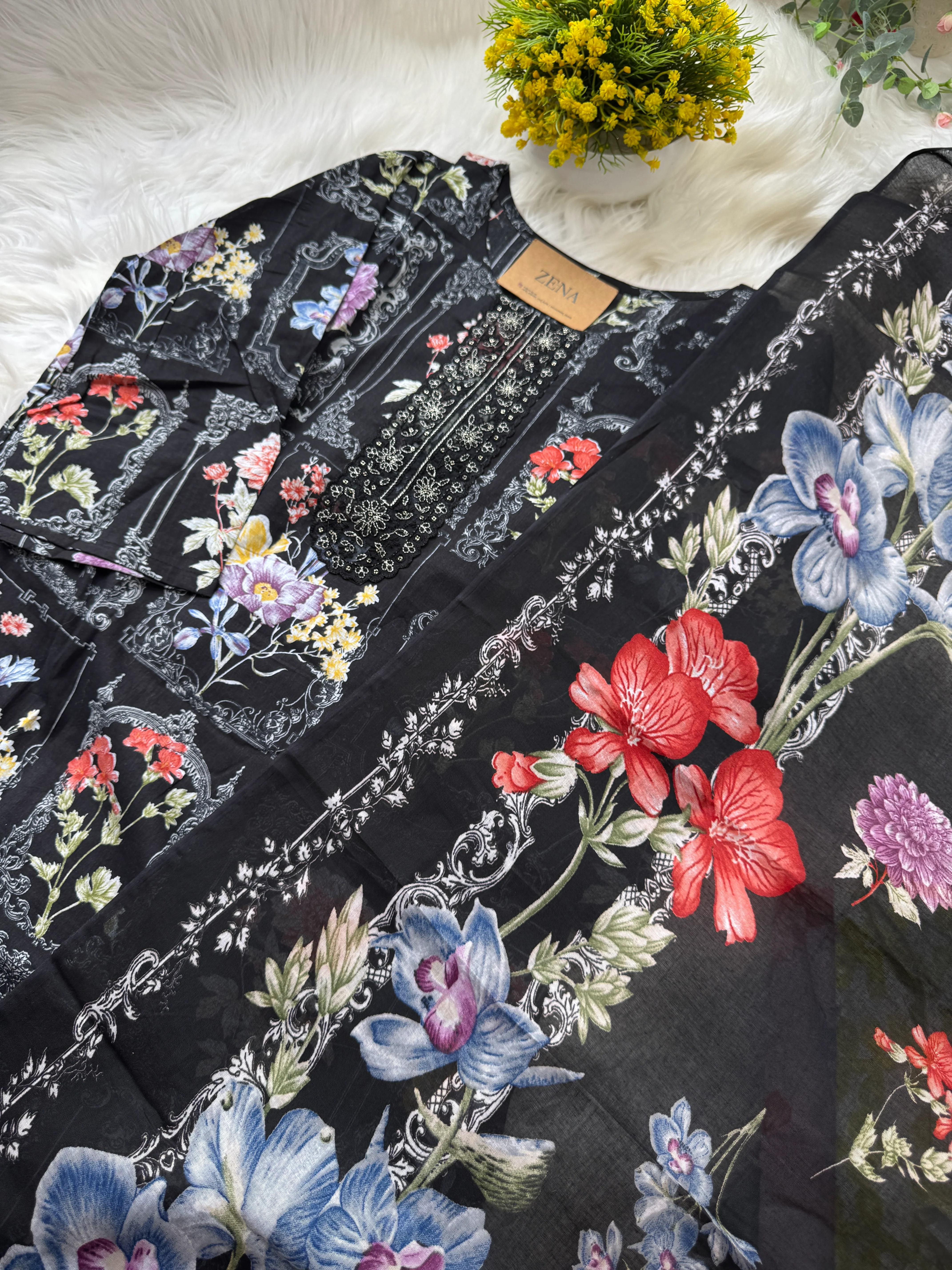 π Pure Cotton Pakistani Kurti Set with Embroidery π - Image 7