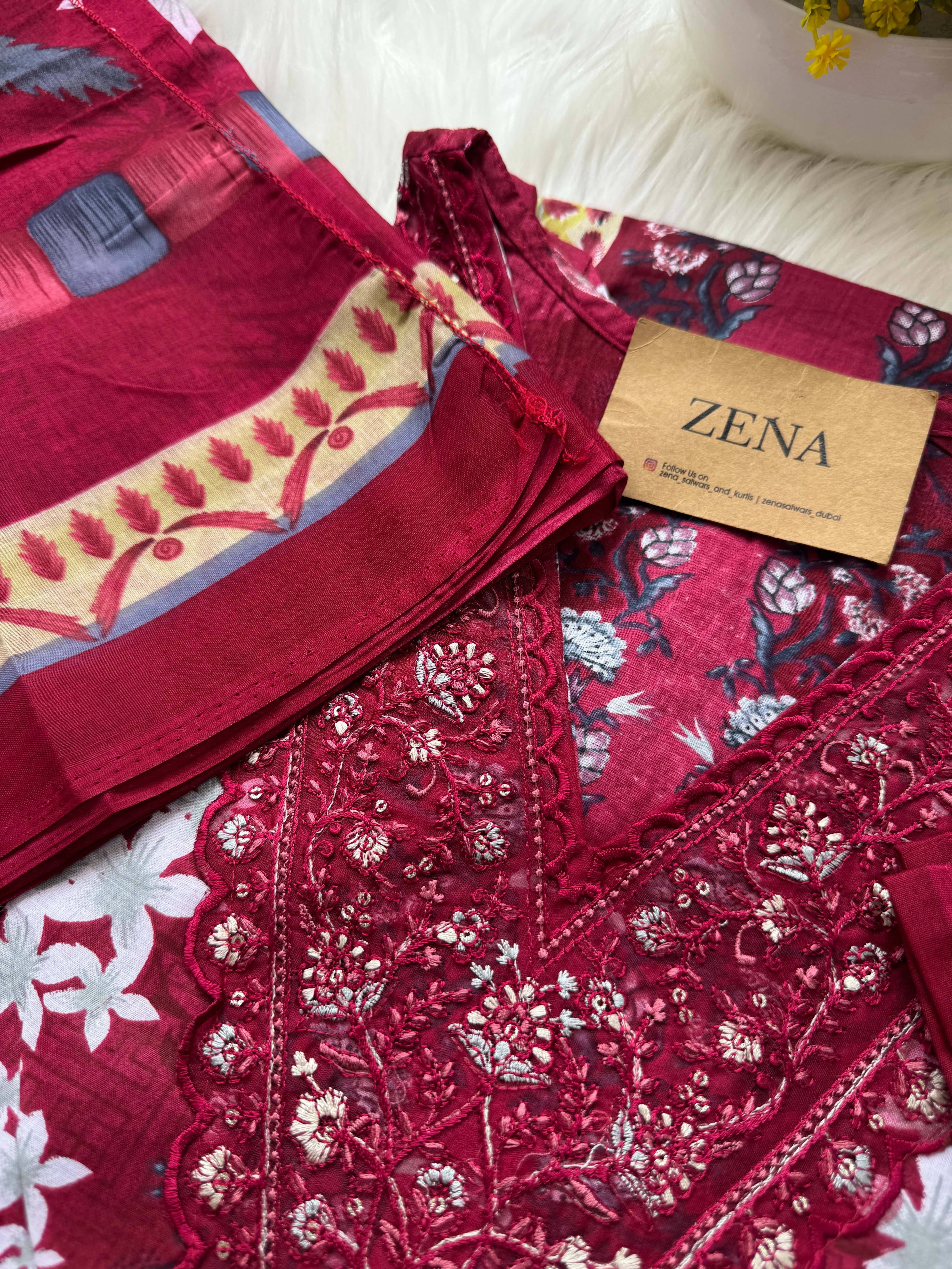 🌙 Pure Cotton Pakistani Kurti Set with Embroidery🌙 - Image 6