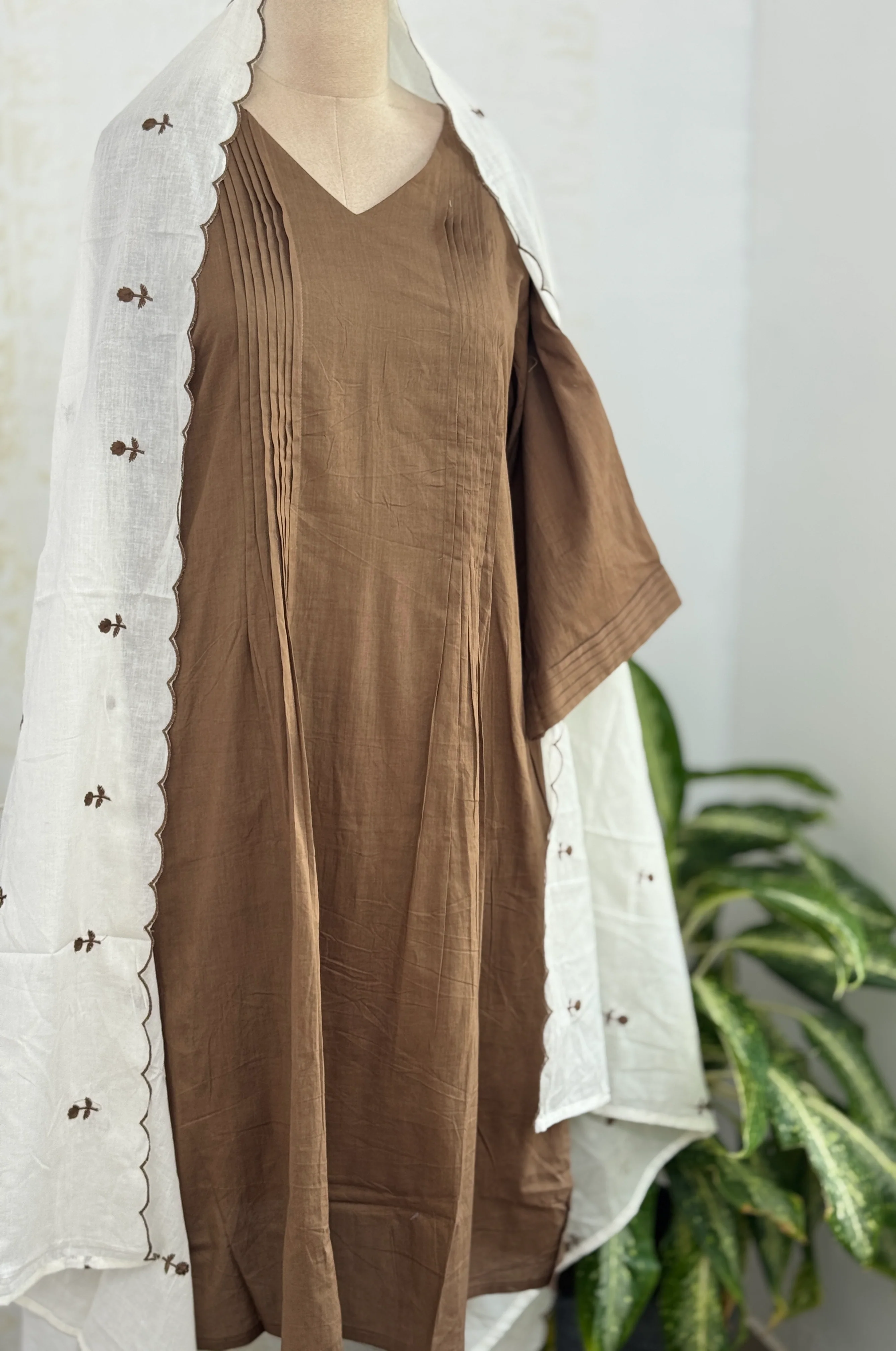 πΈ Pure Mul Cotton Embroidered Anarkali Set πΈ - Image 2