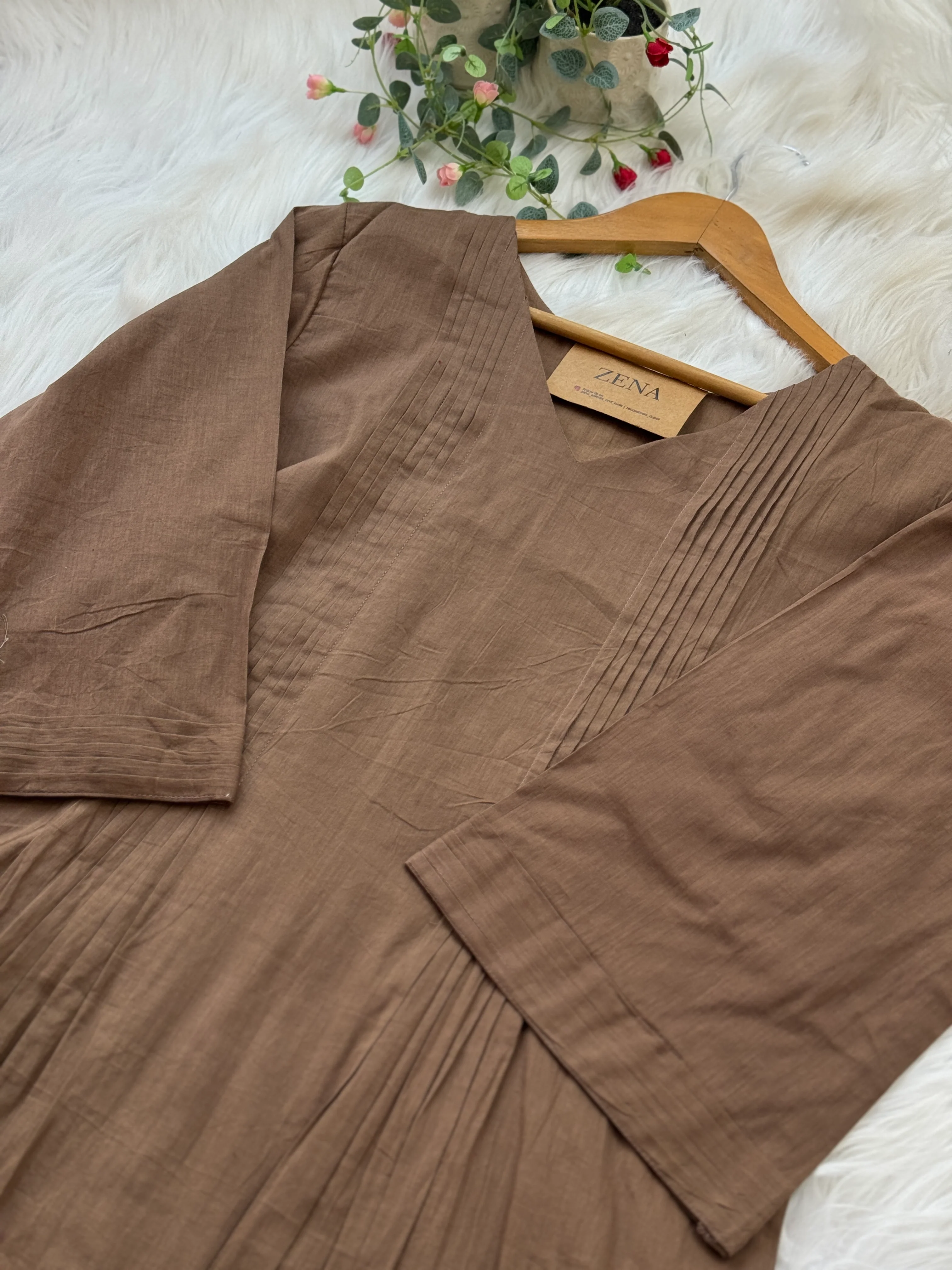 πΈ Pure Mul Cotton Embroidered Anarkali Set πΈ - Image 5