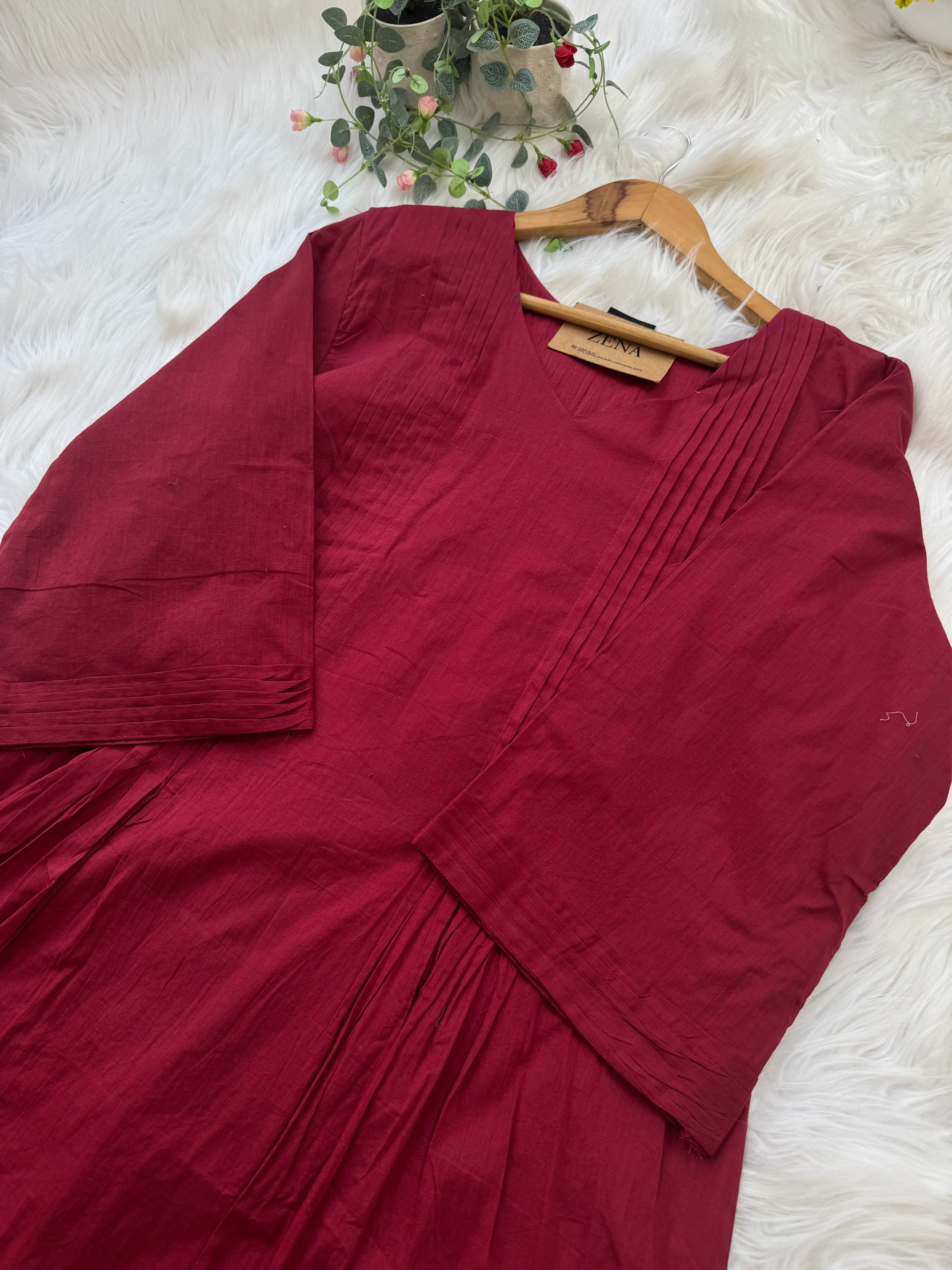 πΈ Pure Mul Cotton Embroidered Anarkali Set πΈ - Image 5