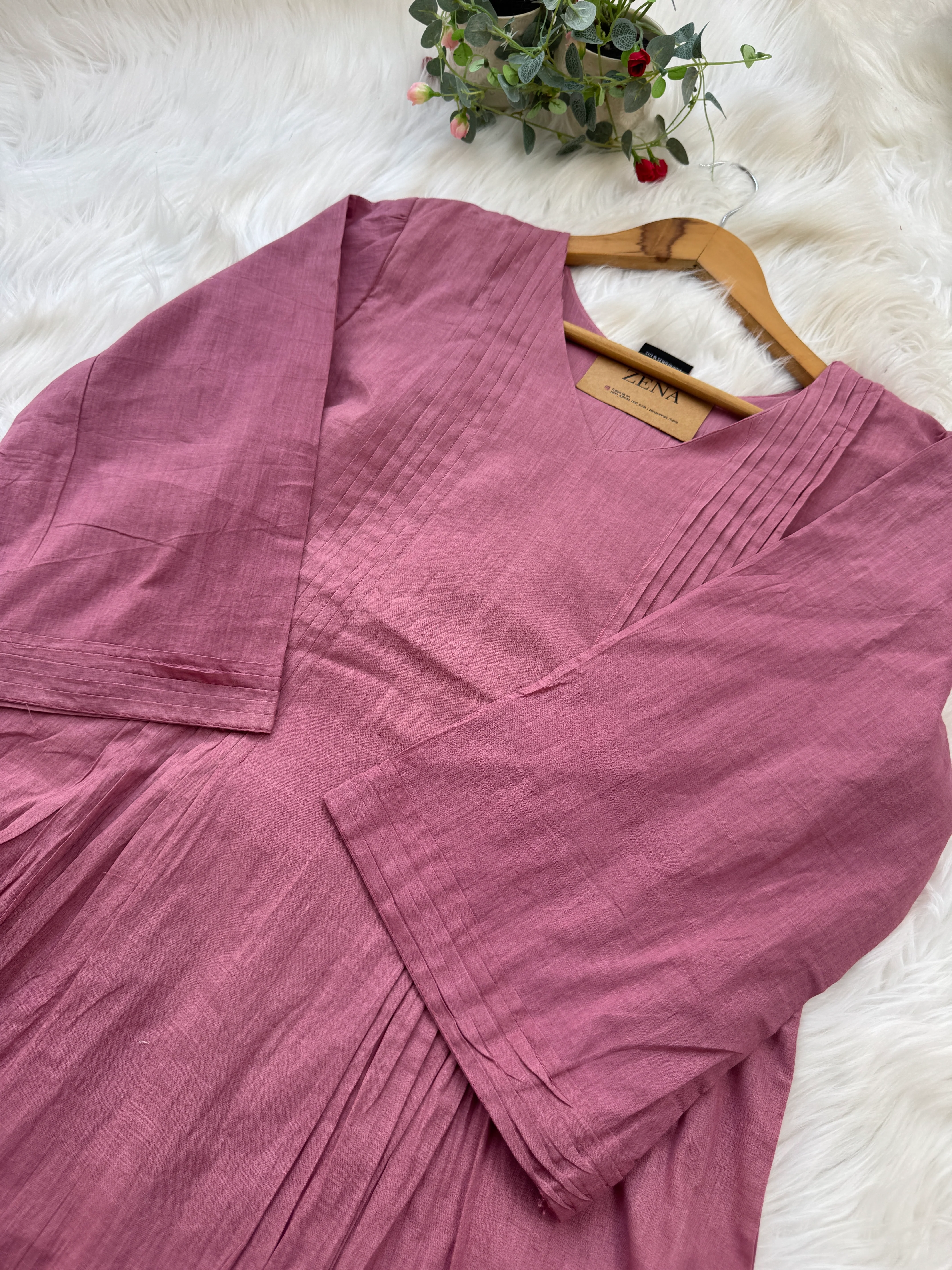 πΈ Pure Mul Cotton Embroidered Anarkali Set πΈ - Image 6