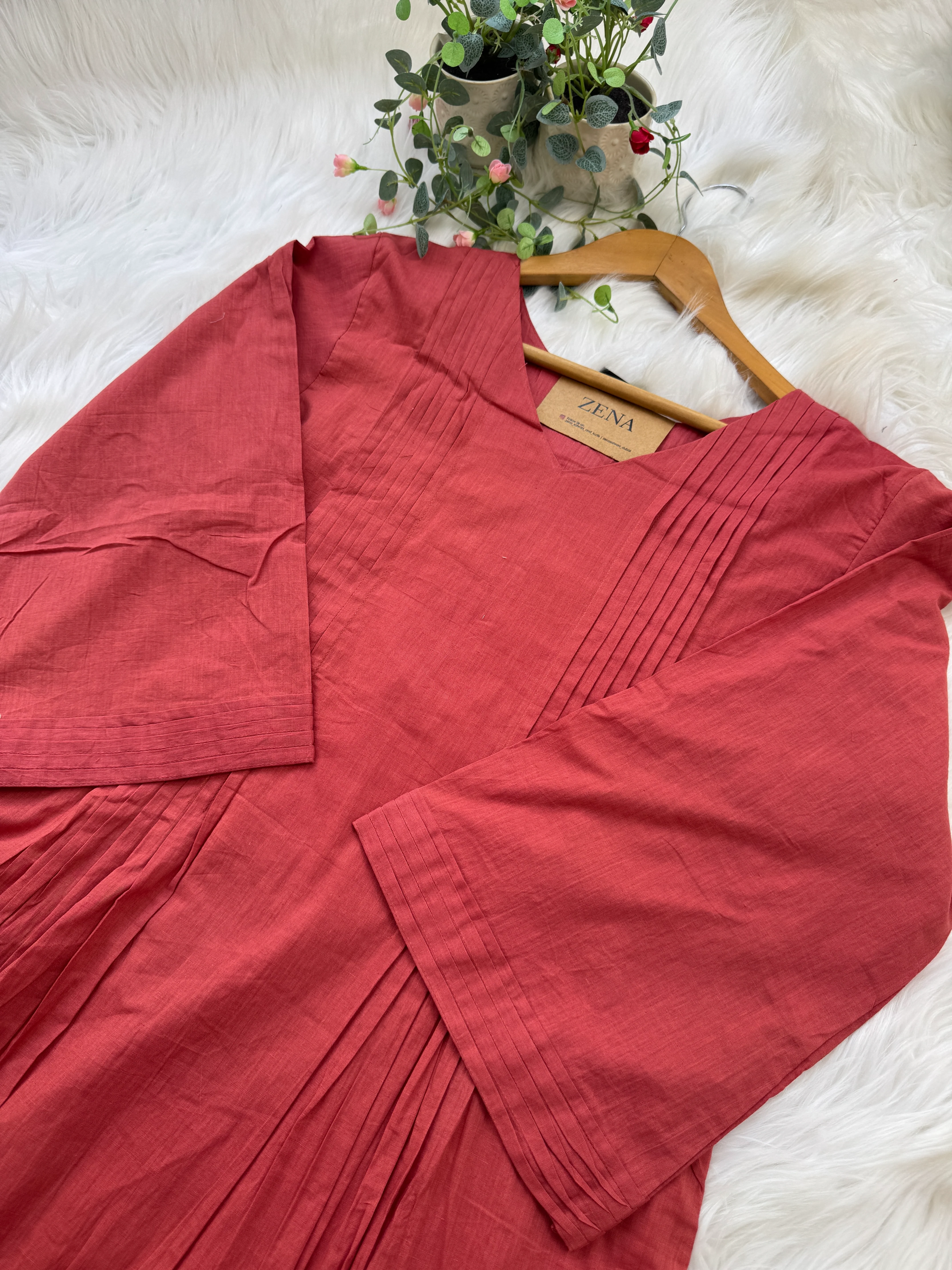 πΈ Pure Mul Cotton Embroidered Anarkali Set πΈ - Image 5
