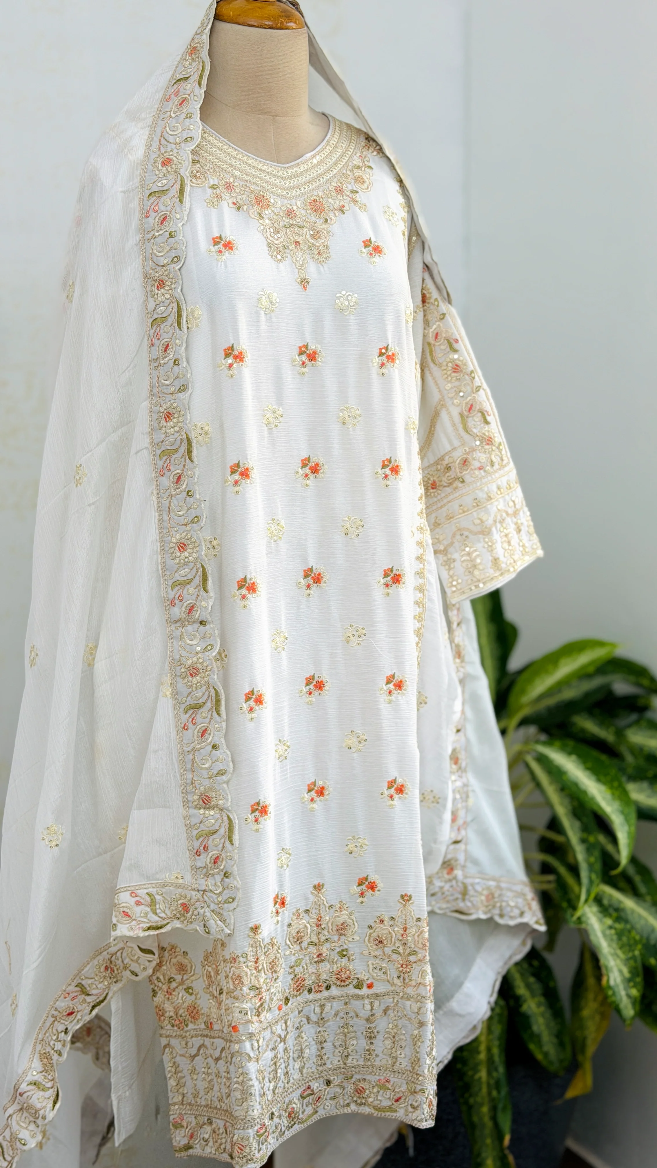 β¨ Chinnon Embroidered Party Wear Suit β¨ - Image 2