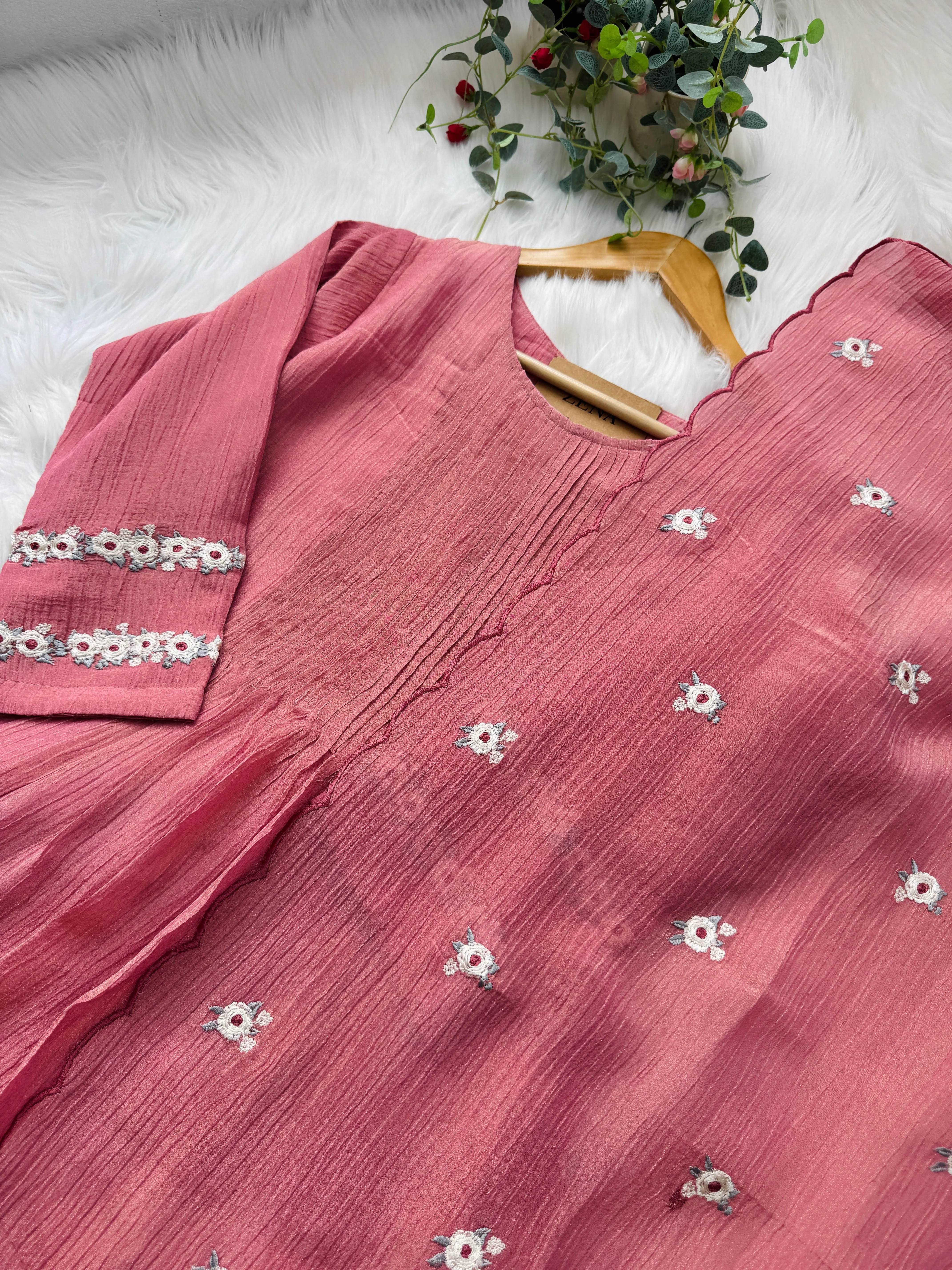 ✨ Crush Silk Embroidered Anarkali ✨ - Image 7