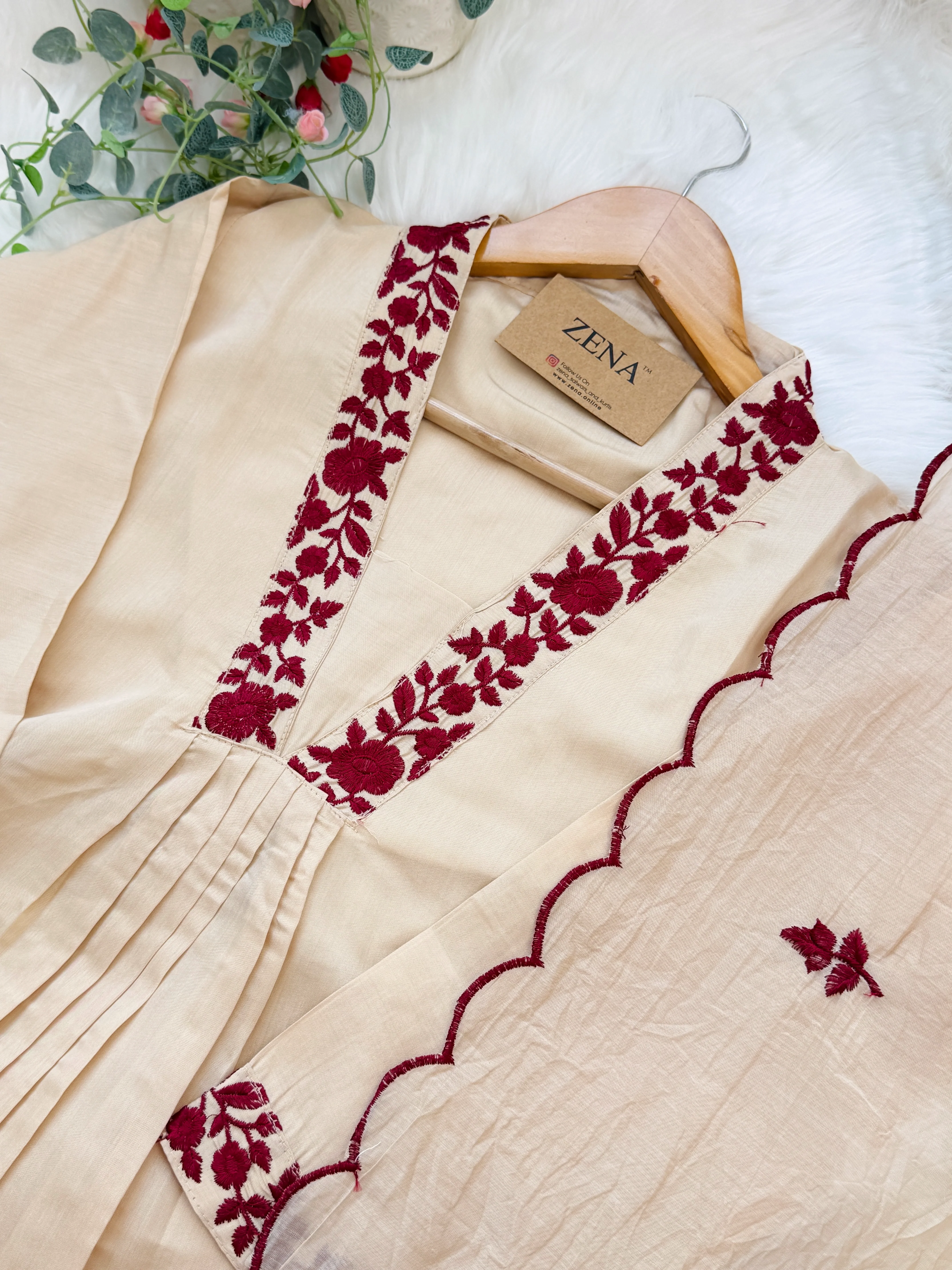 ✨ Diamond Mulchanderi Anarkali Set ✨ - Image 4
