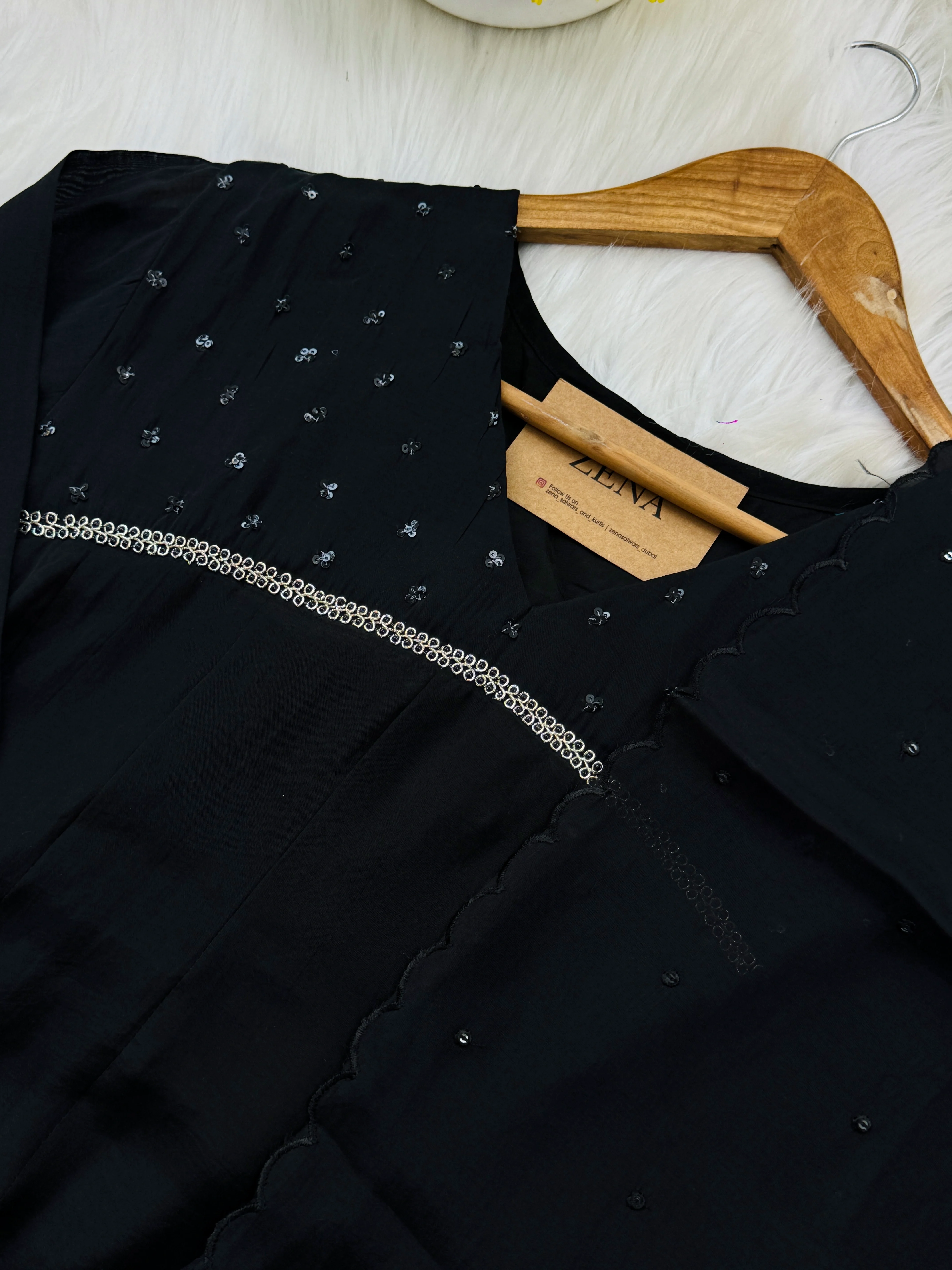 β¨ Glass Chanderi Hand-Detailed Anarkali Set β¨ - Image 5