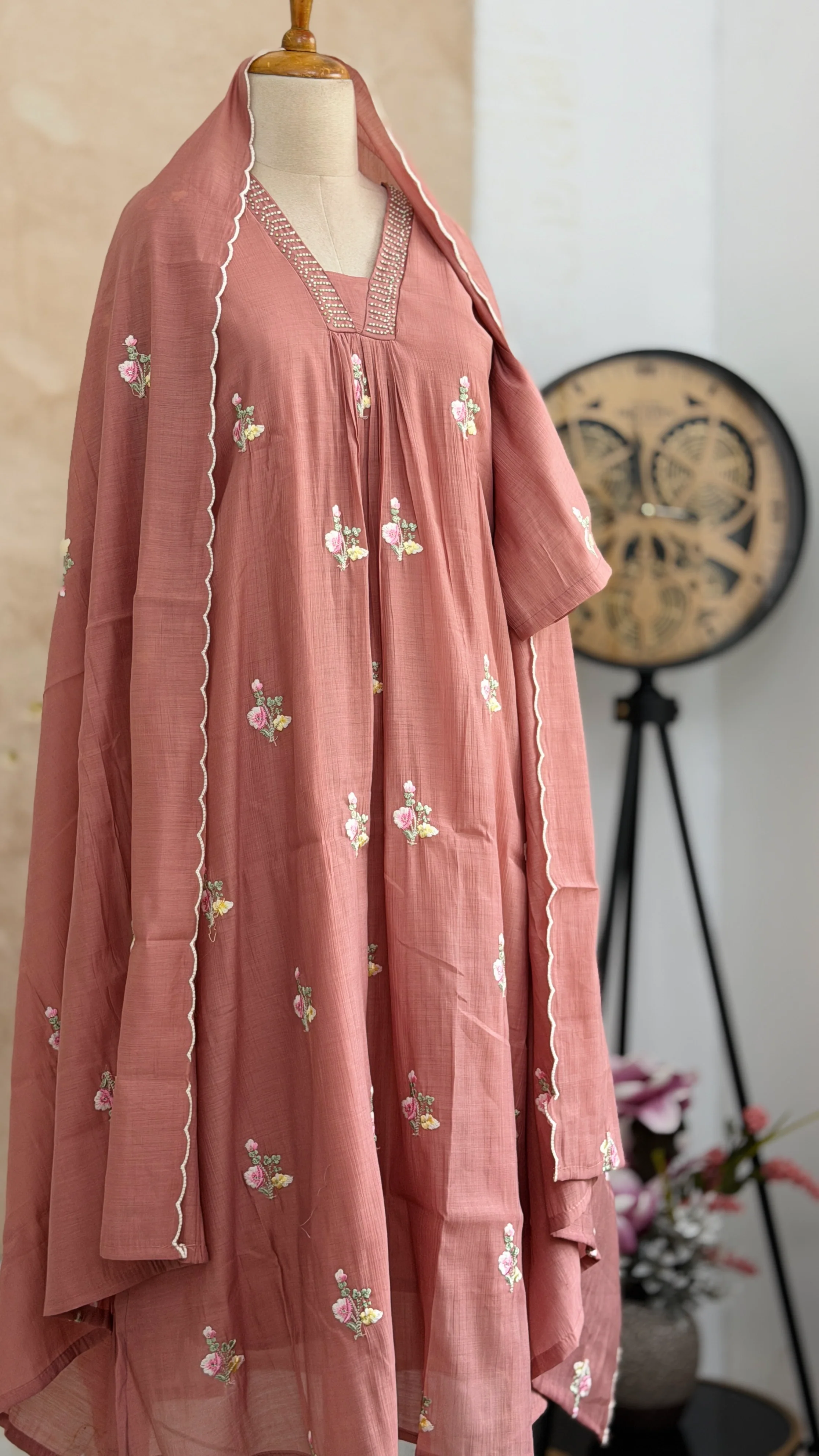 ✨ Imported Crush Rayon Ready-to-Wear Embroidered Anarkali Set ✨ - Image 2