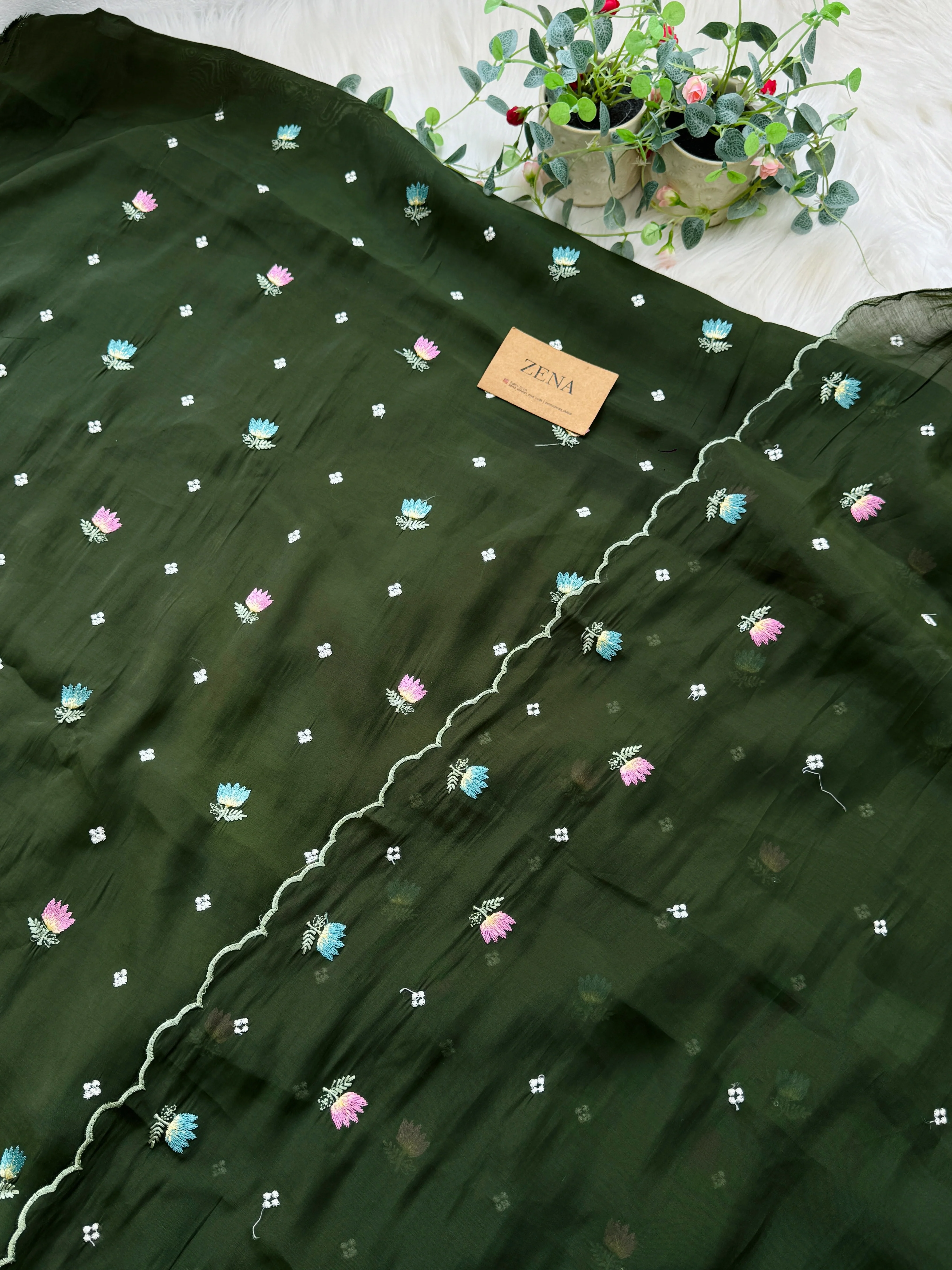 ✨ Malai Chanderi Unstitched Suit ✨