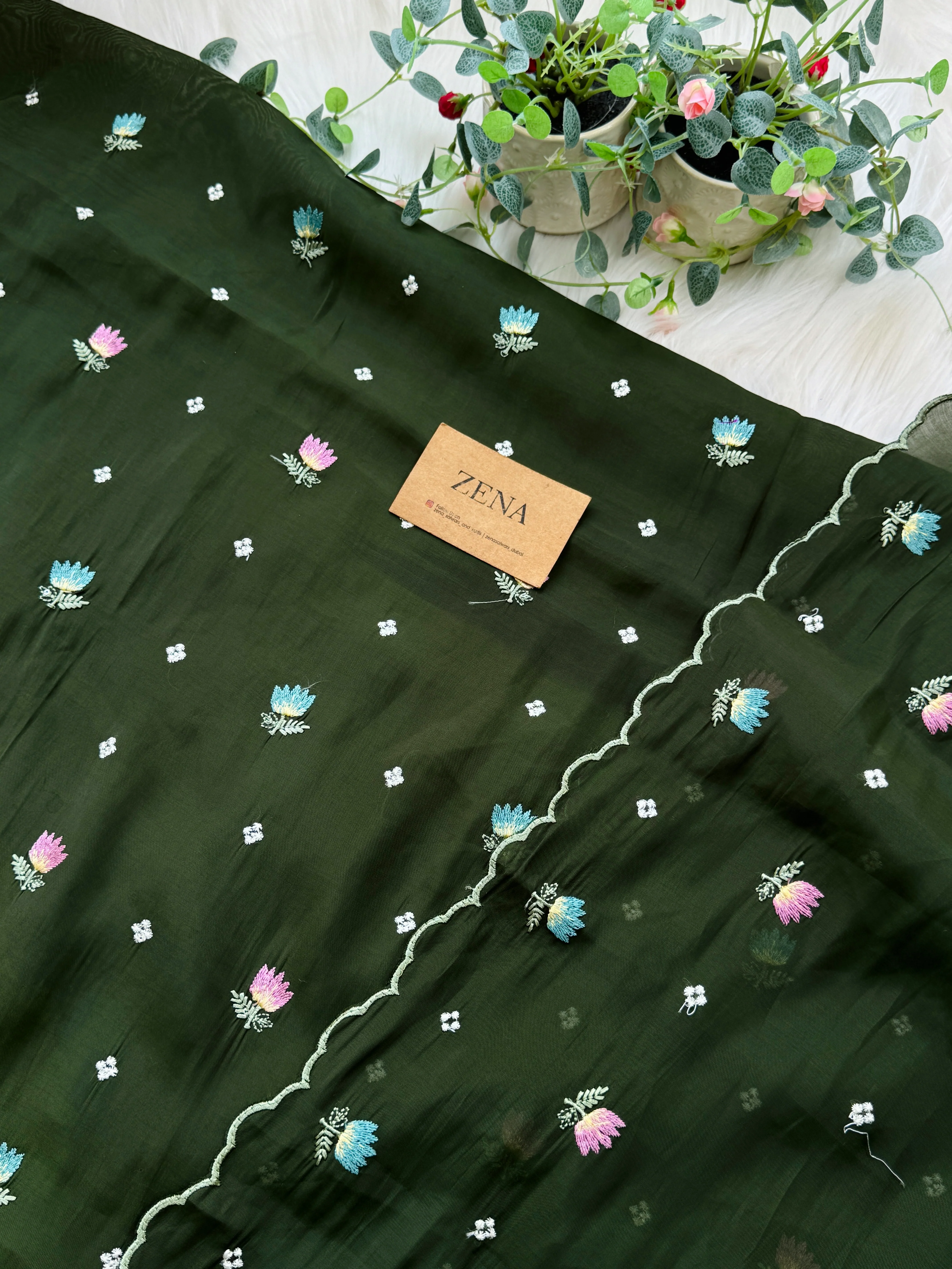 ✨ Malai Chanderi Unstitched Suit ✨ - Image 4