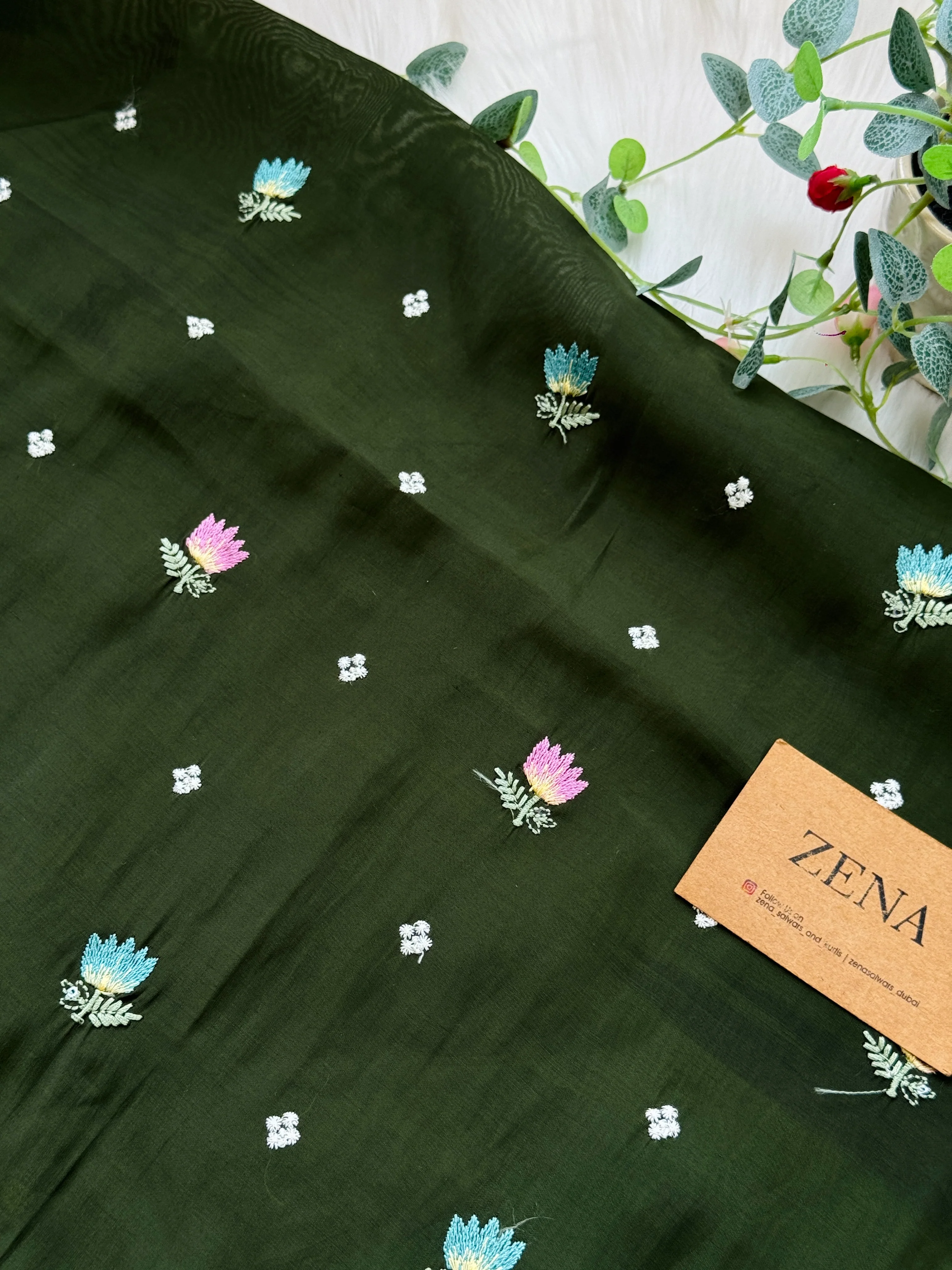 ✨ Malai Chanderi Unstitched Suit ✨ - Image 5
