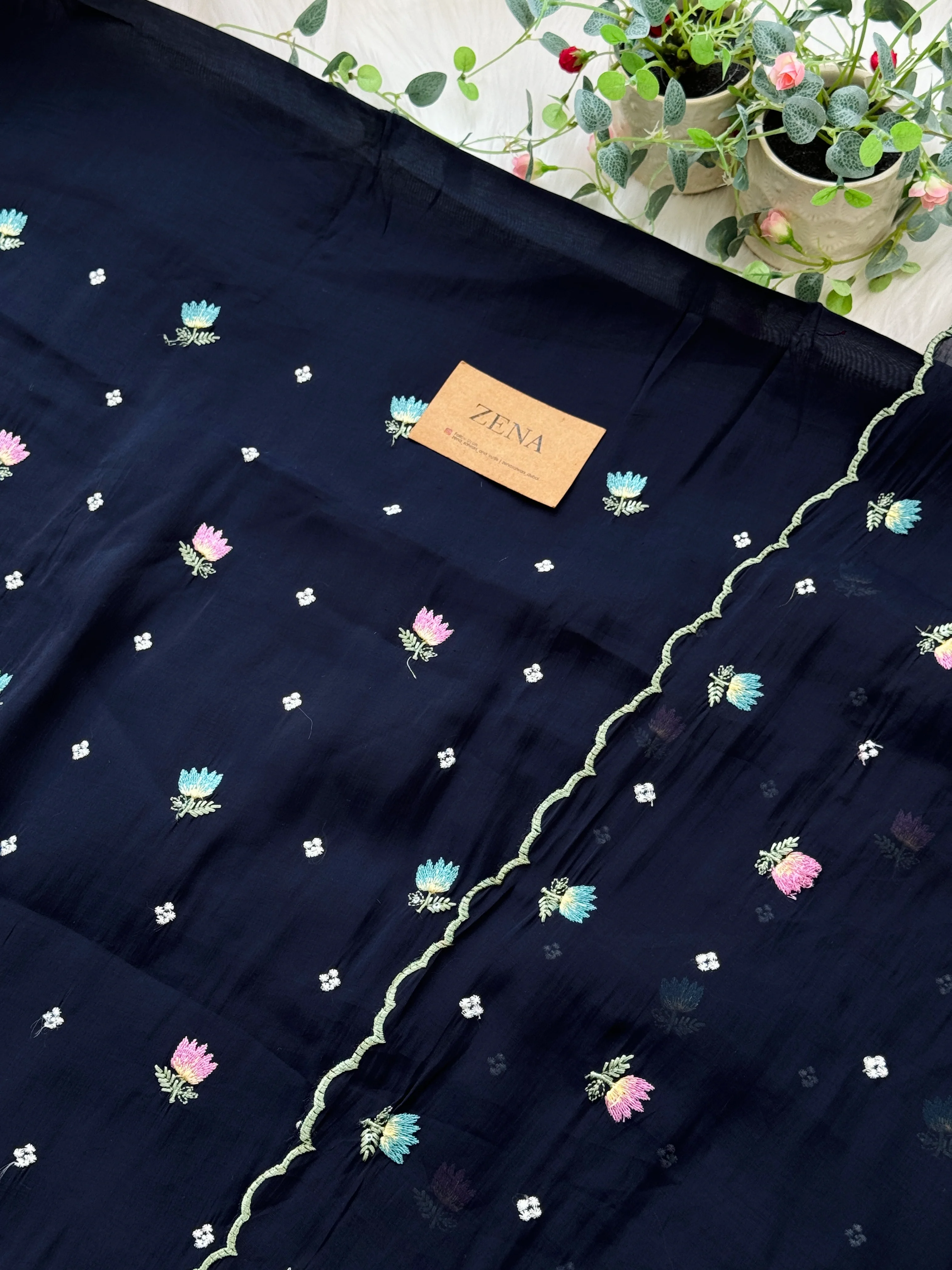 β¨ Malai Chanderi Unstitched Suit β¨
