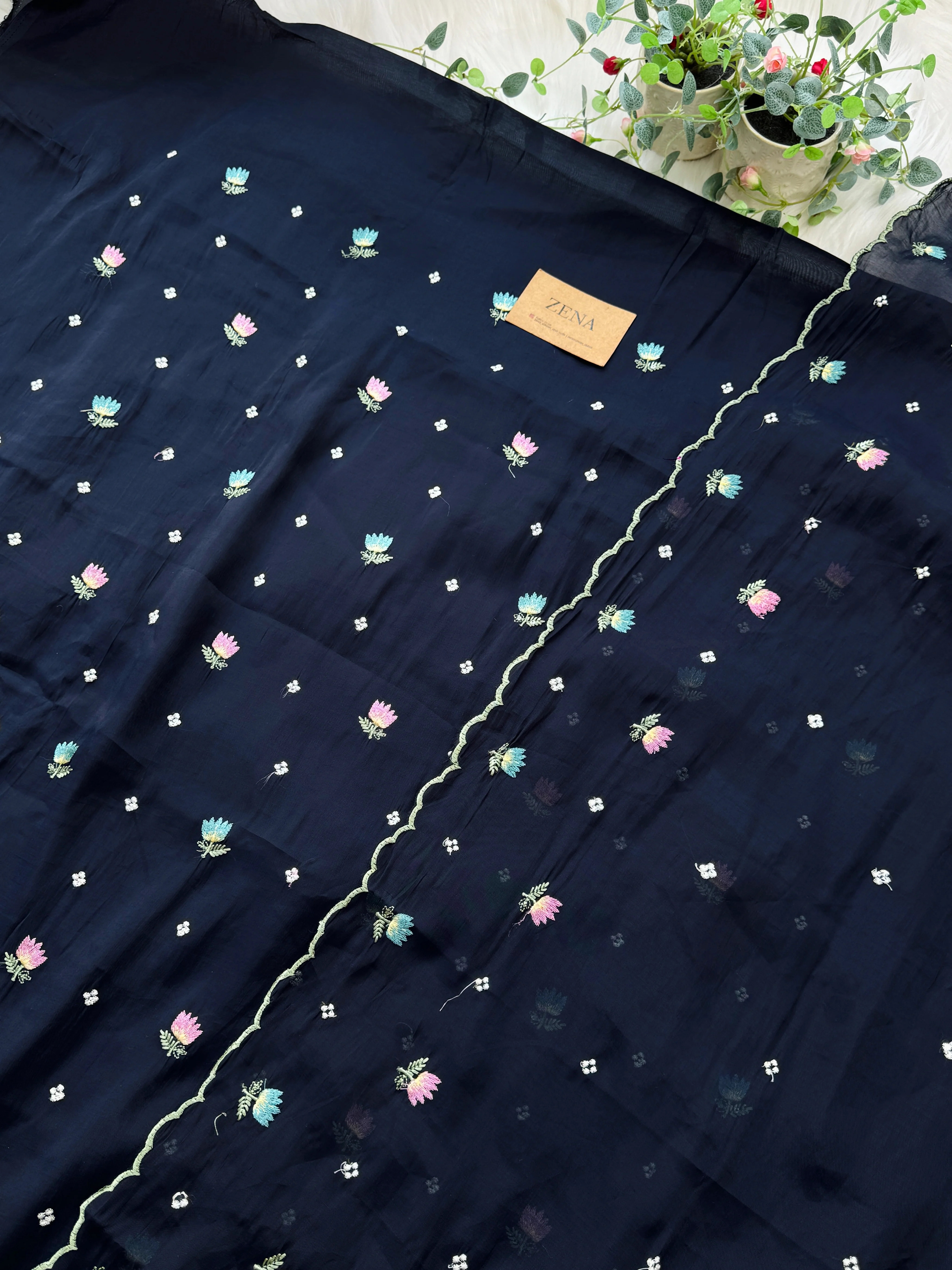 β¨ Malai Chanderi Unstitched Suit β¨ - Image 2