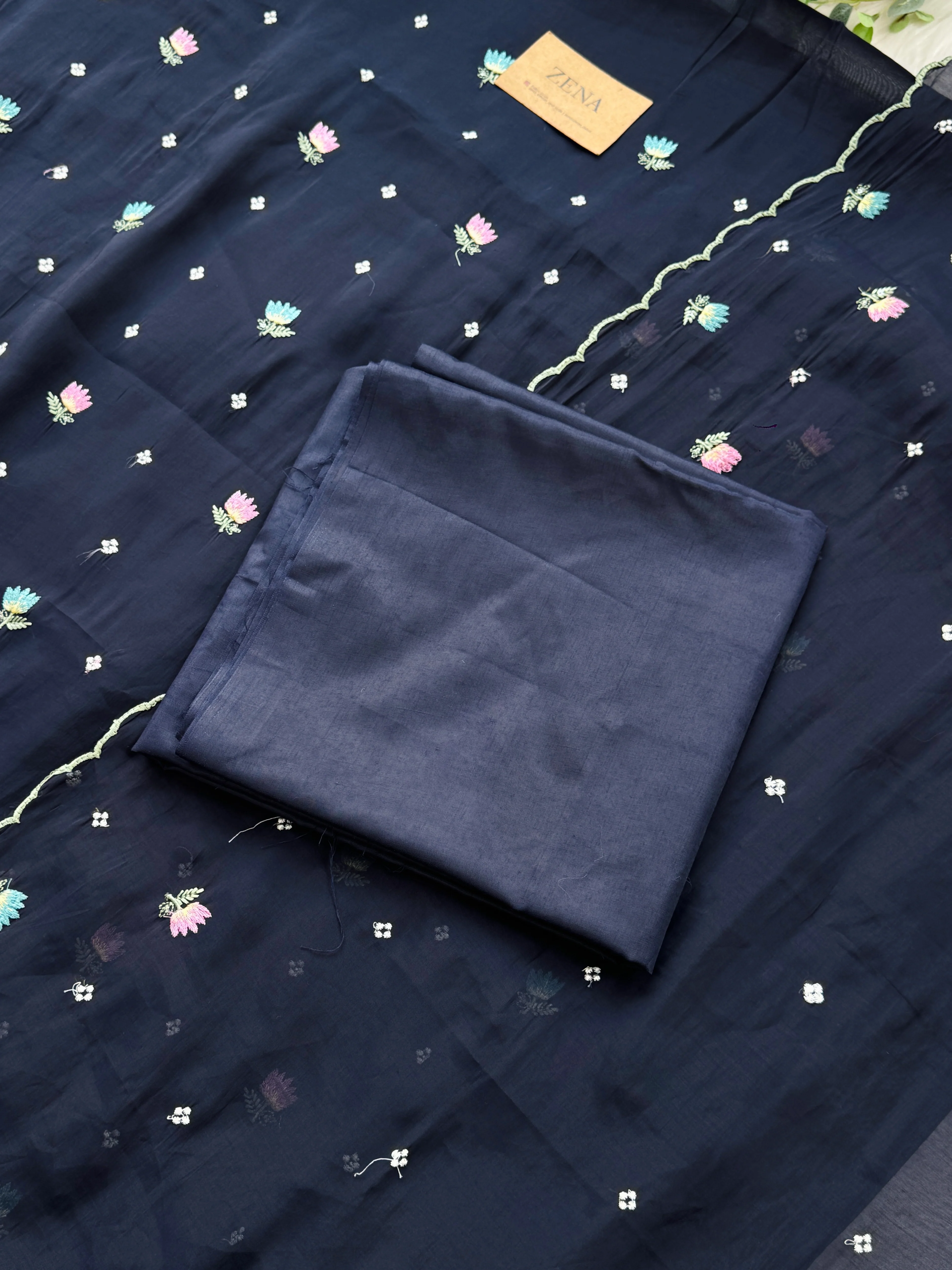 β¨ Malai Chanderi Unstitched Suit β¨ - Image 4