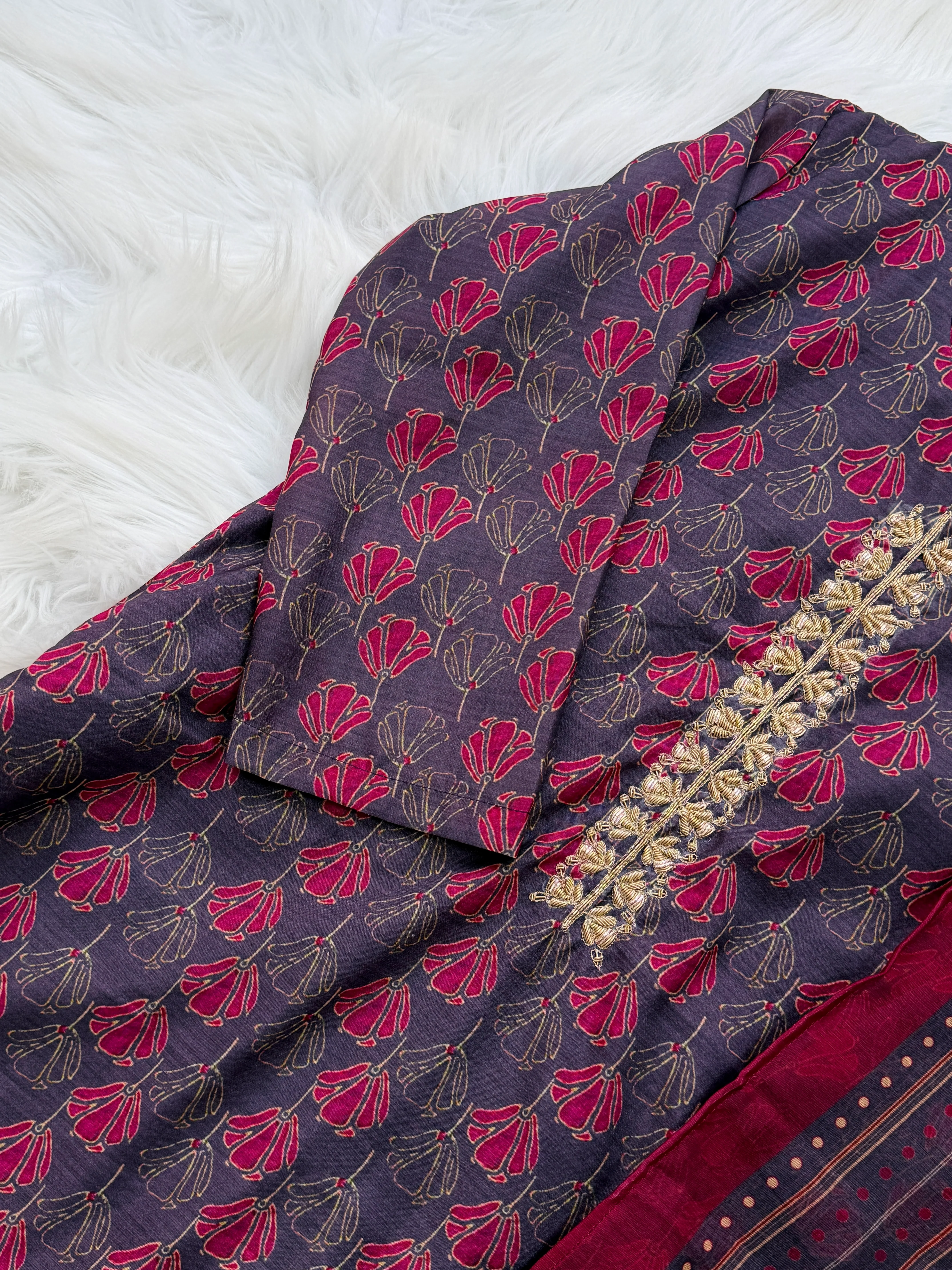 ✨ Modal Silk Digital-Printed Kurti Set ✨ - Image 4