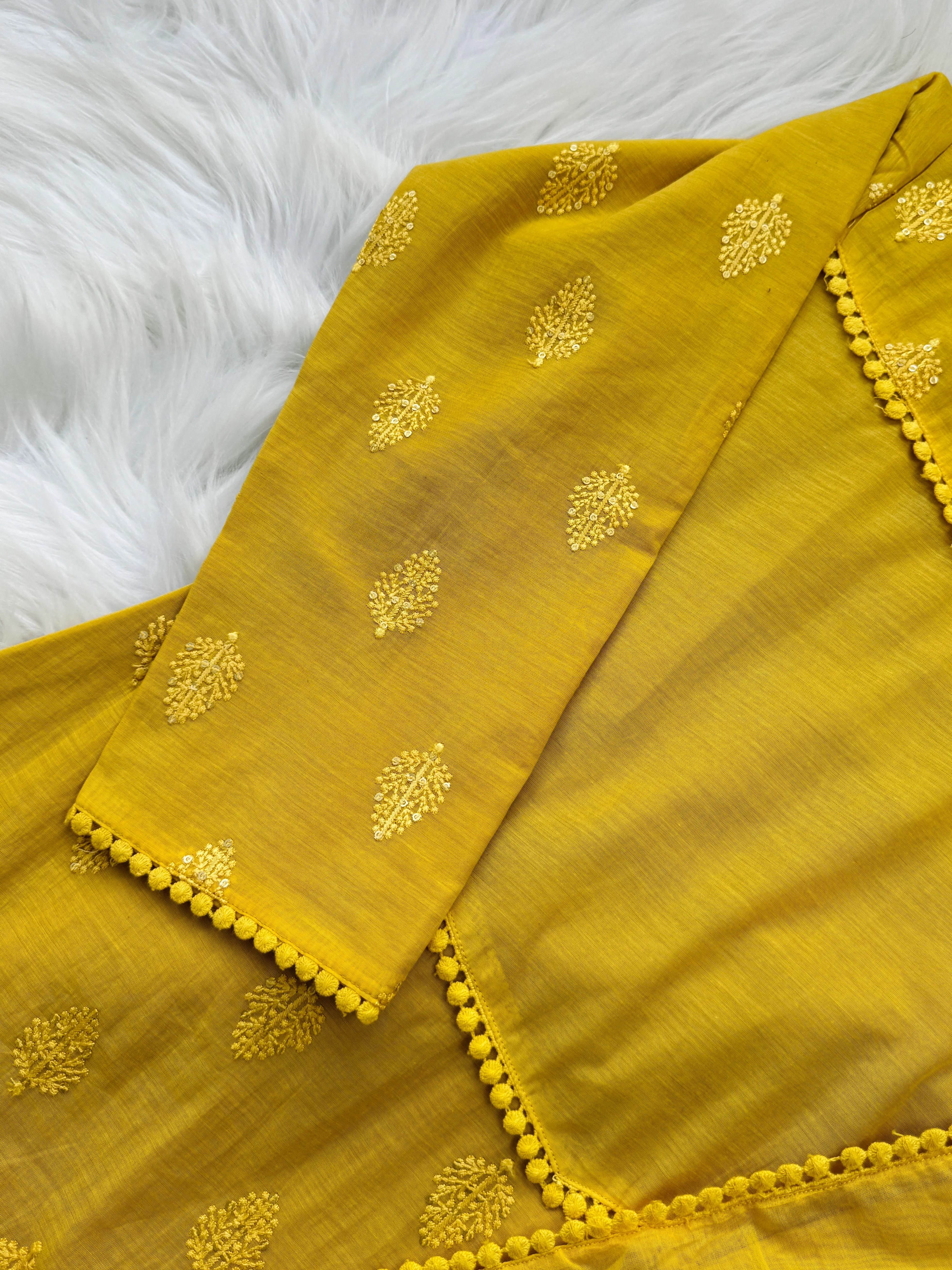 β¨ Mul Chanderi Embroidered Anarkali Set β¨ - Image 9