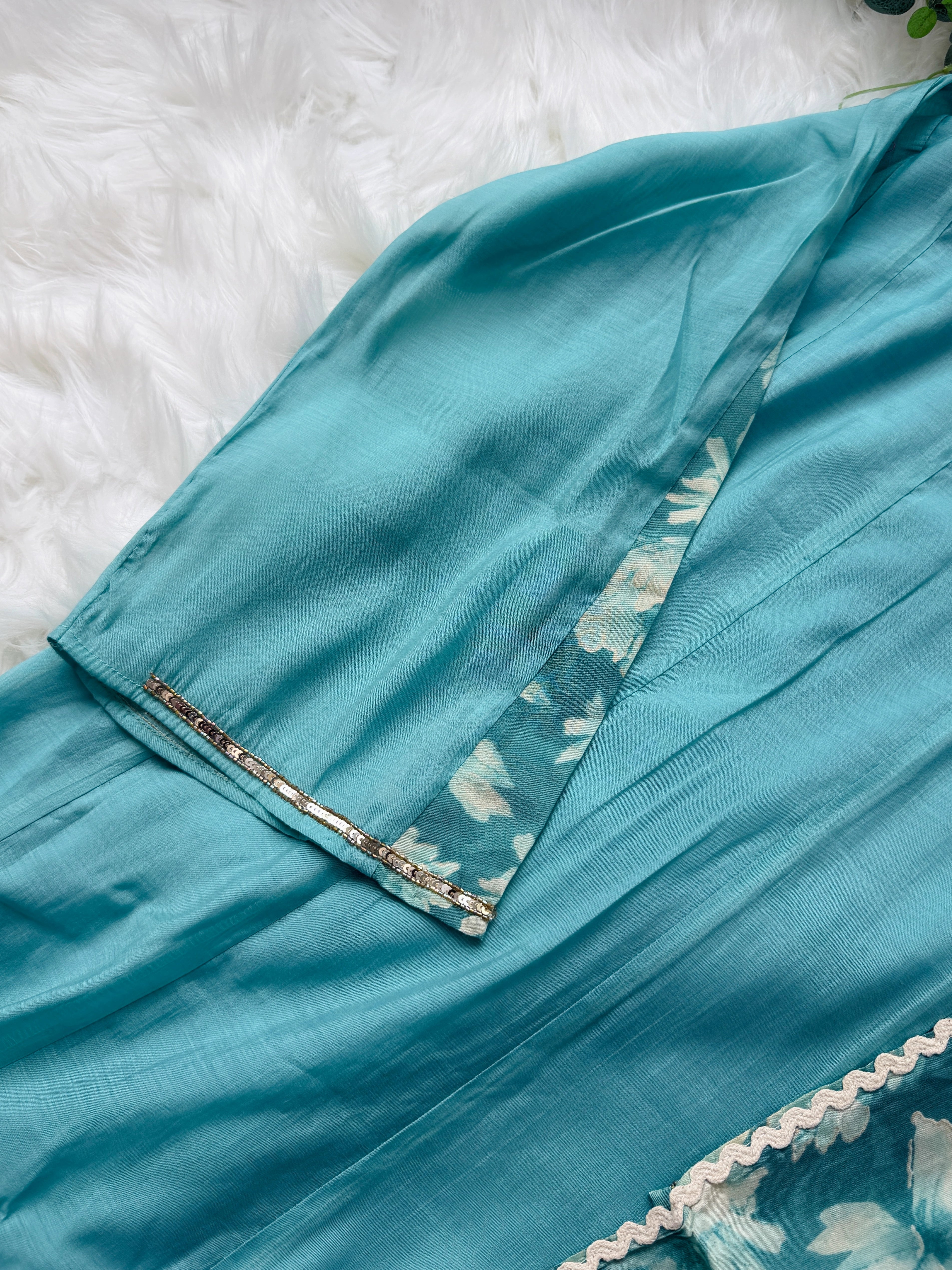 ✨ Mul Chanderi Hand Detailed Anarkali Set ✨ - Image 8