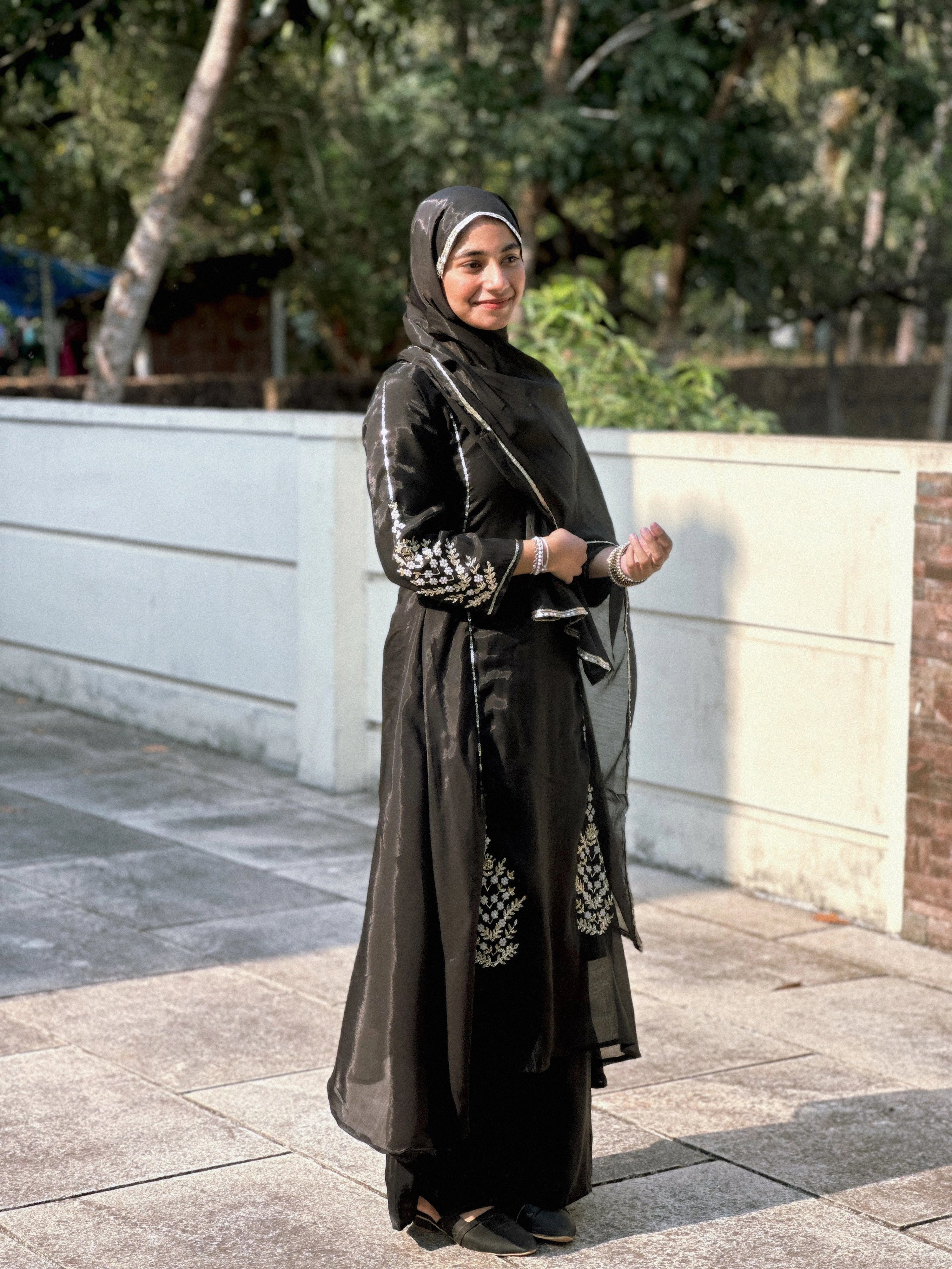 β¨ Mul Chanderi Hand Detailed Anarkali Set β¨ - Image 12