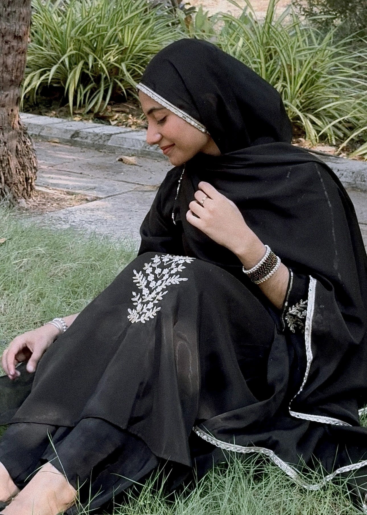 β¨ Mul Chanderi Hand Detailed Anarkali Set β¨ - Image 7