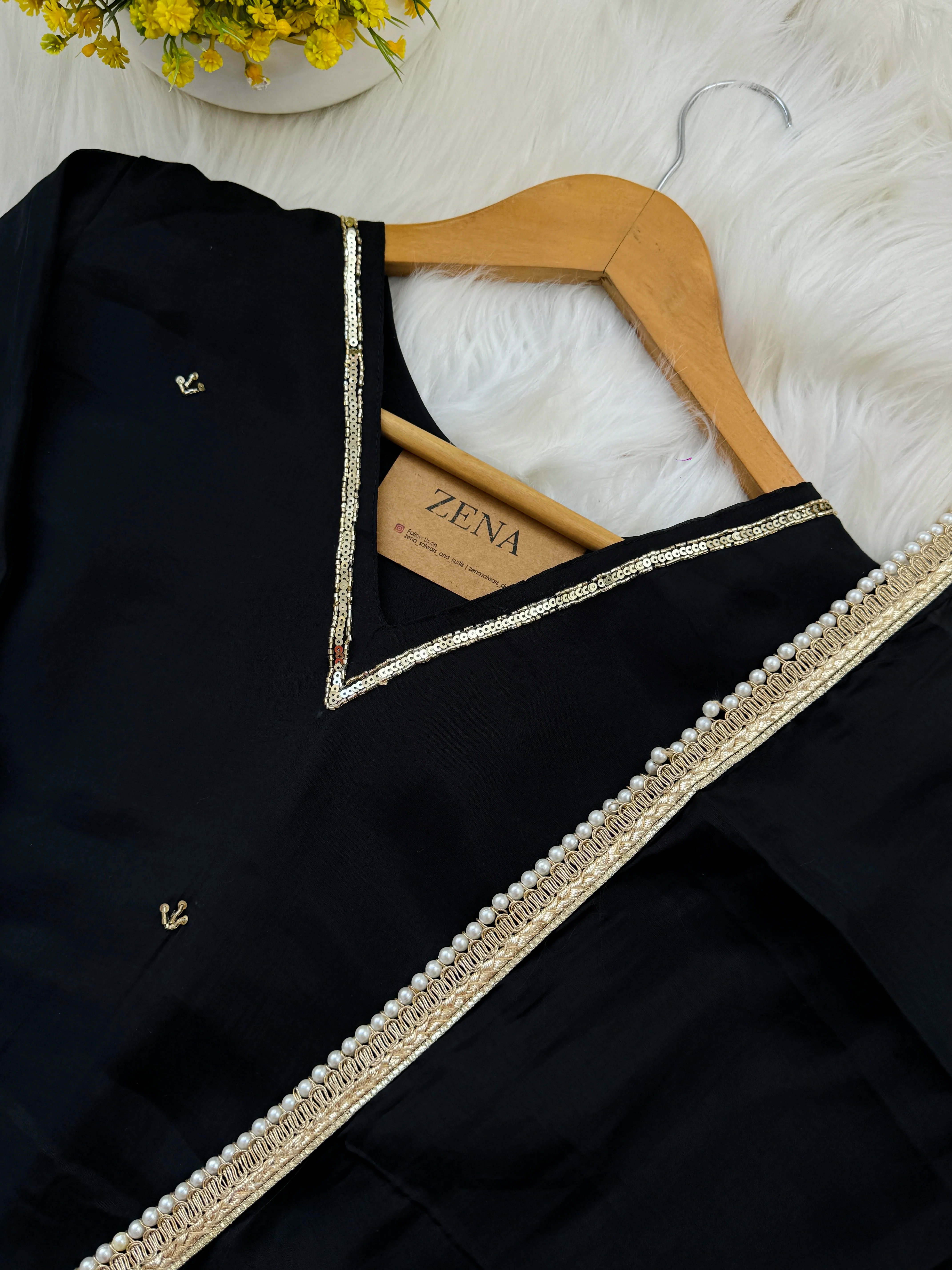 β¨ Mul Chanderi Hand Detailed Anarkali Set β¨ - Image 4