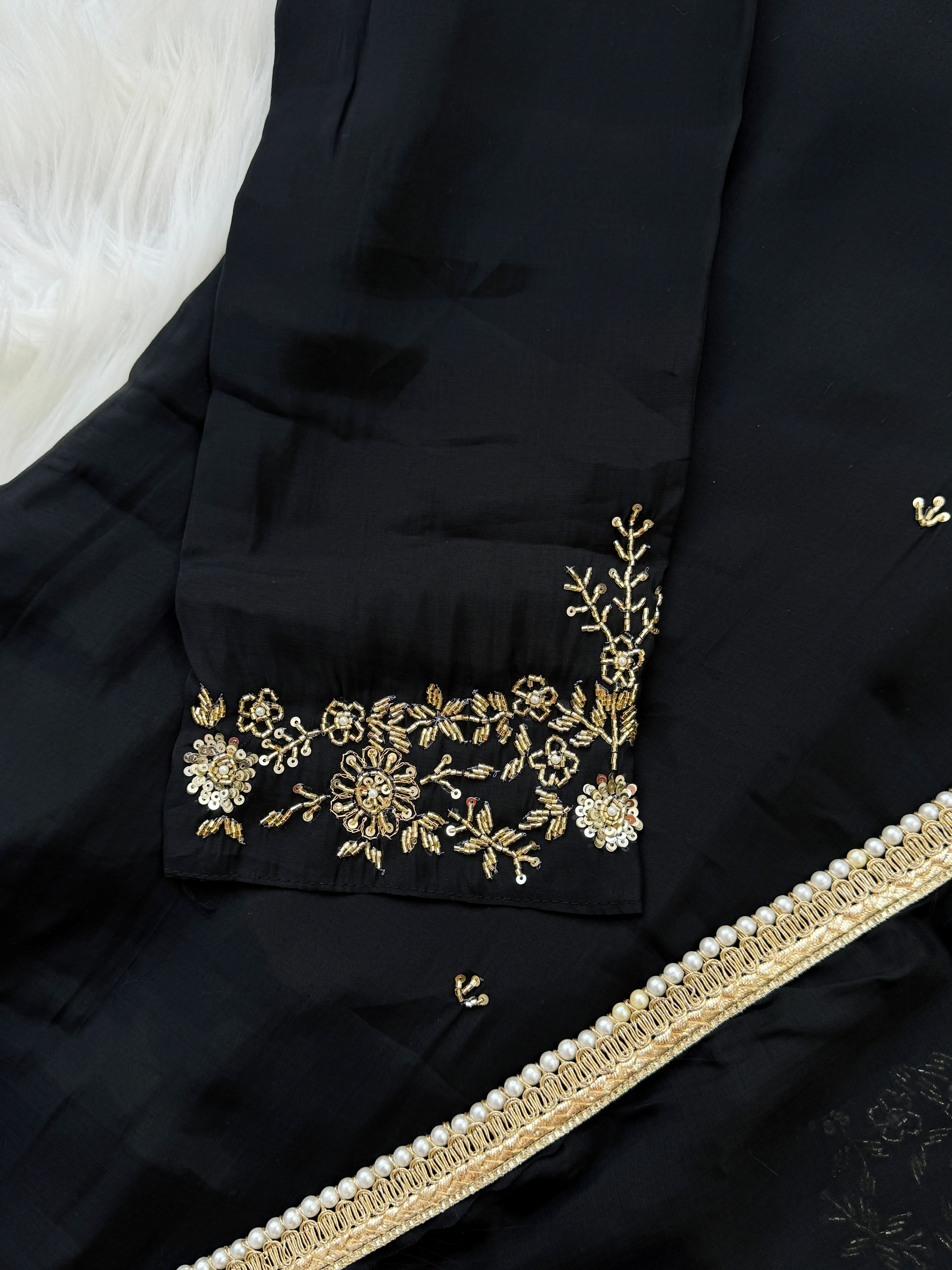 β¨ Mul Chanderi Hand Detailed Anarkali Set β¨ - Image 5