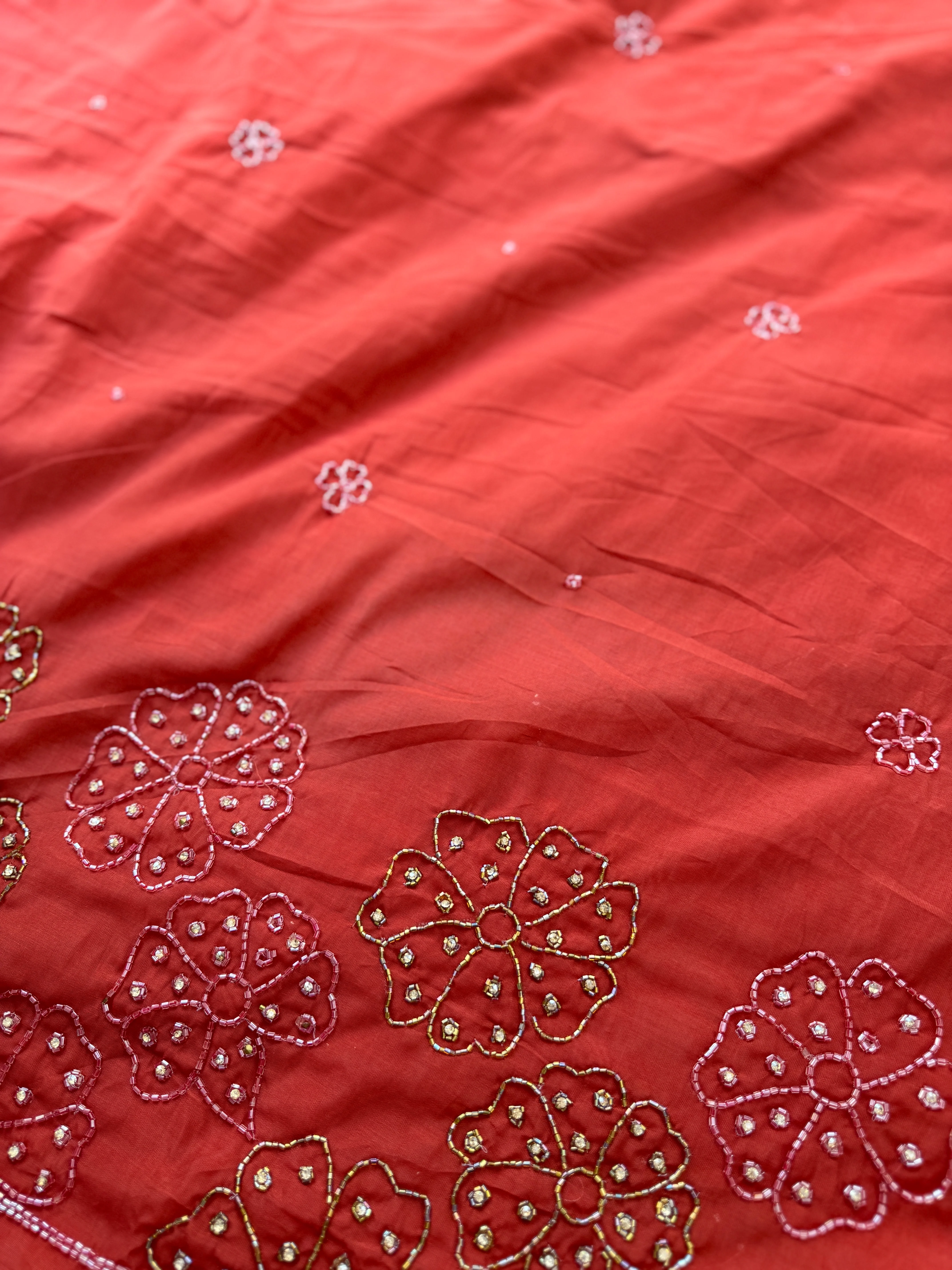 β¨ Mul Chanderi Hand-Detailed Unstitched Suit β¨ - Image 4