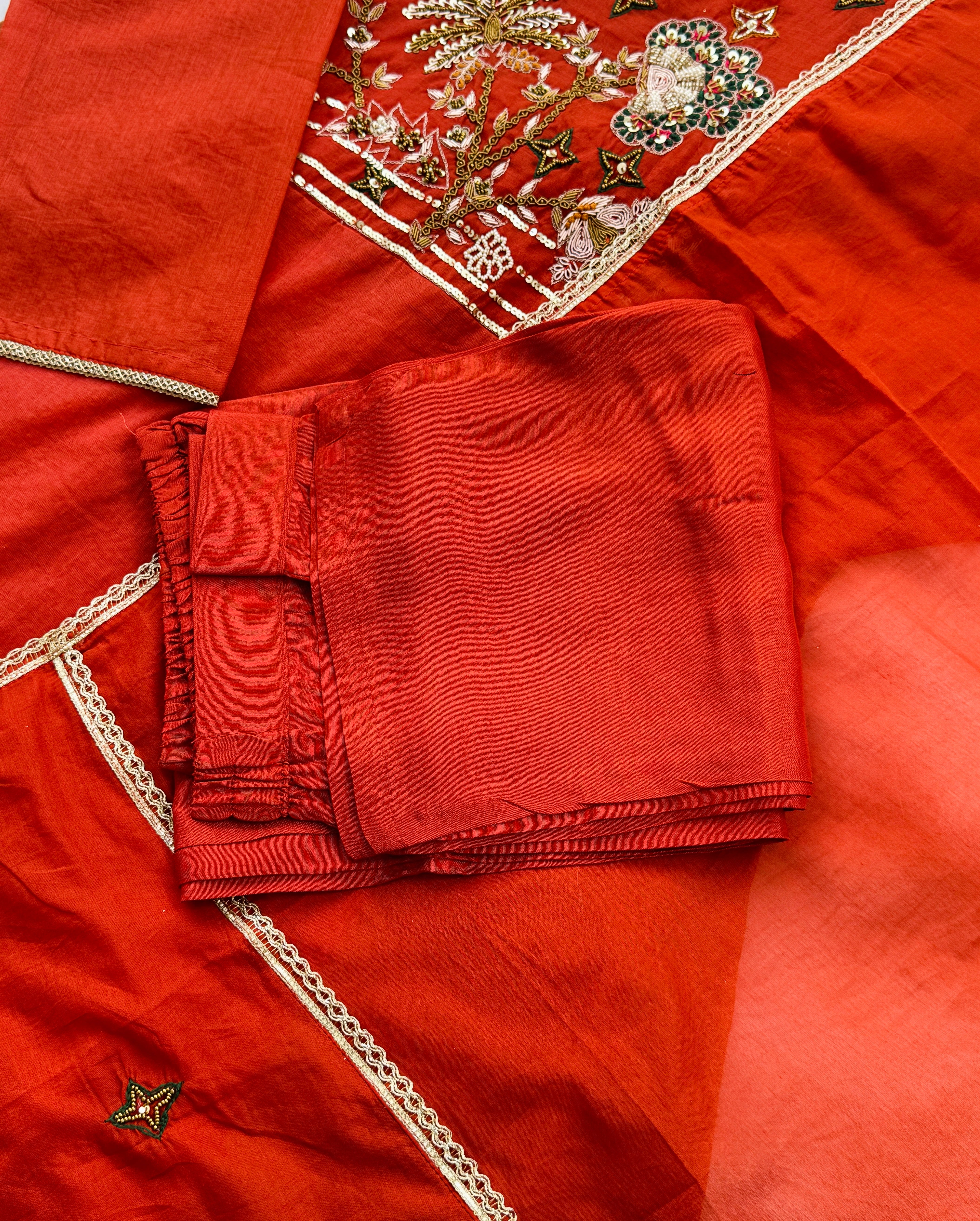 ✨ Mul Chanderi Handwork Party Wear Suit ✨ - Image 4