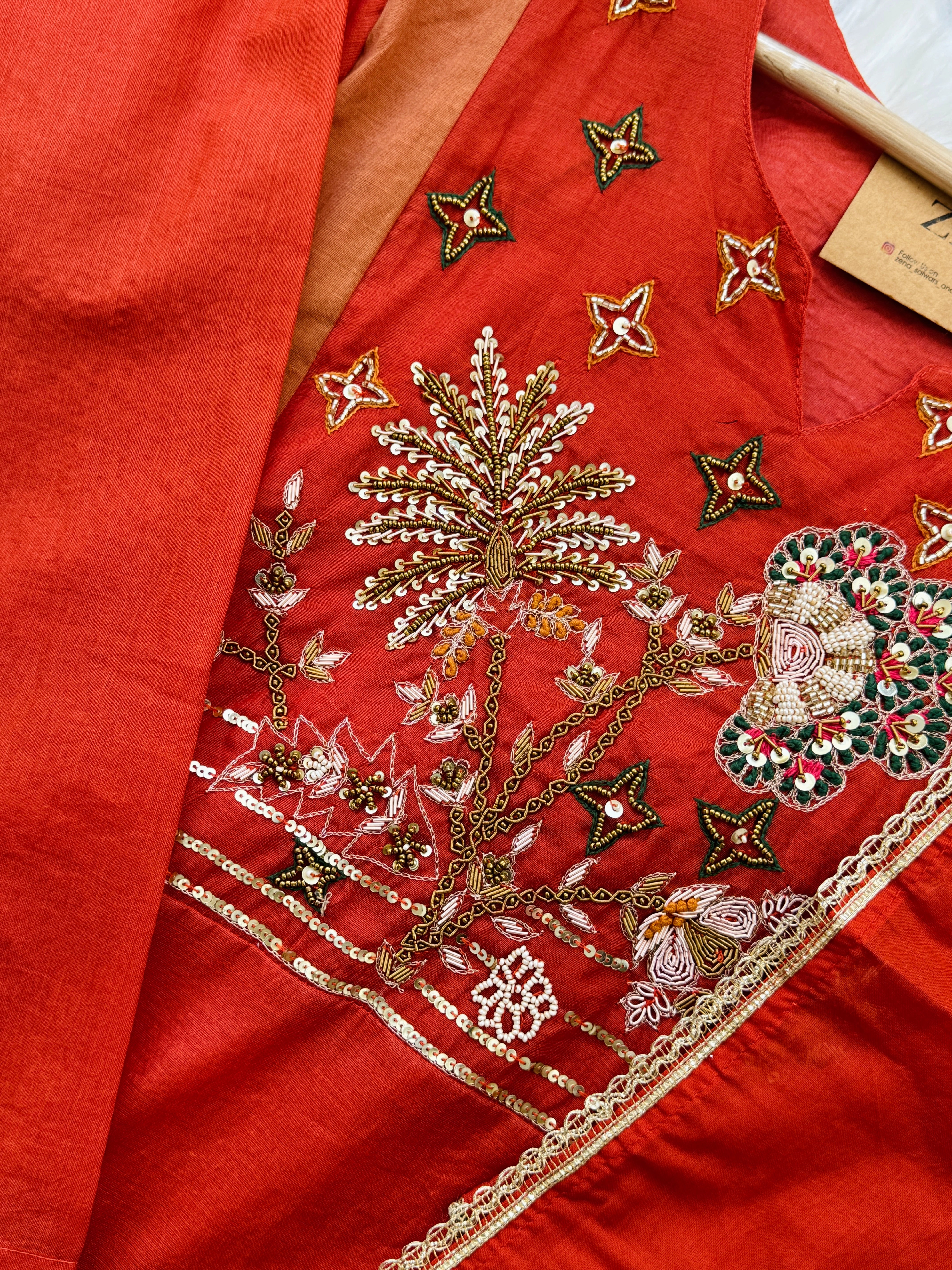 ✨ Mul Chanderi Handwork Party Wear Suit ✨ - Image 5