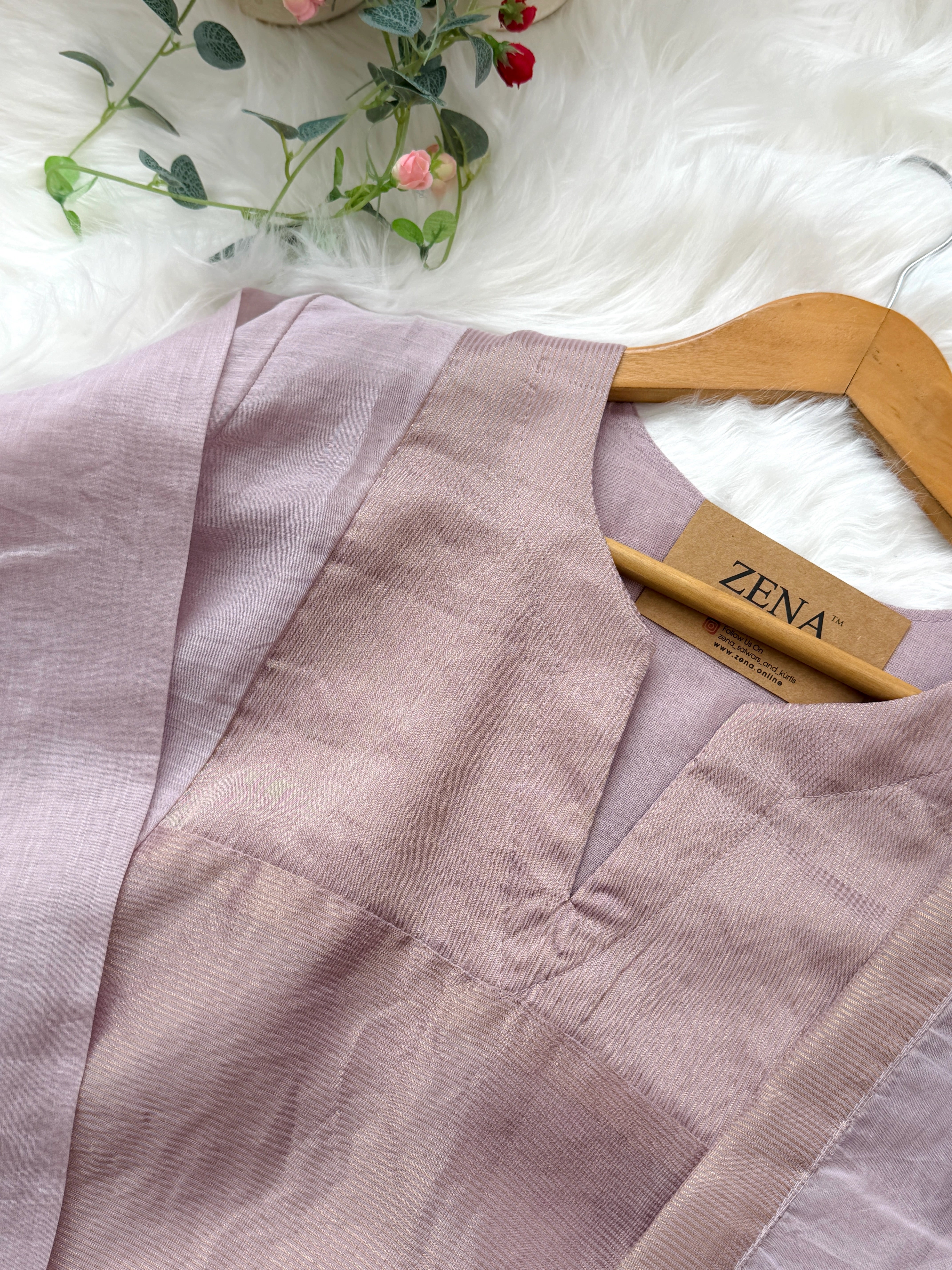 ✨ Mul Chanderi Striped Kurti Set ✨ - Image 7