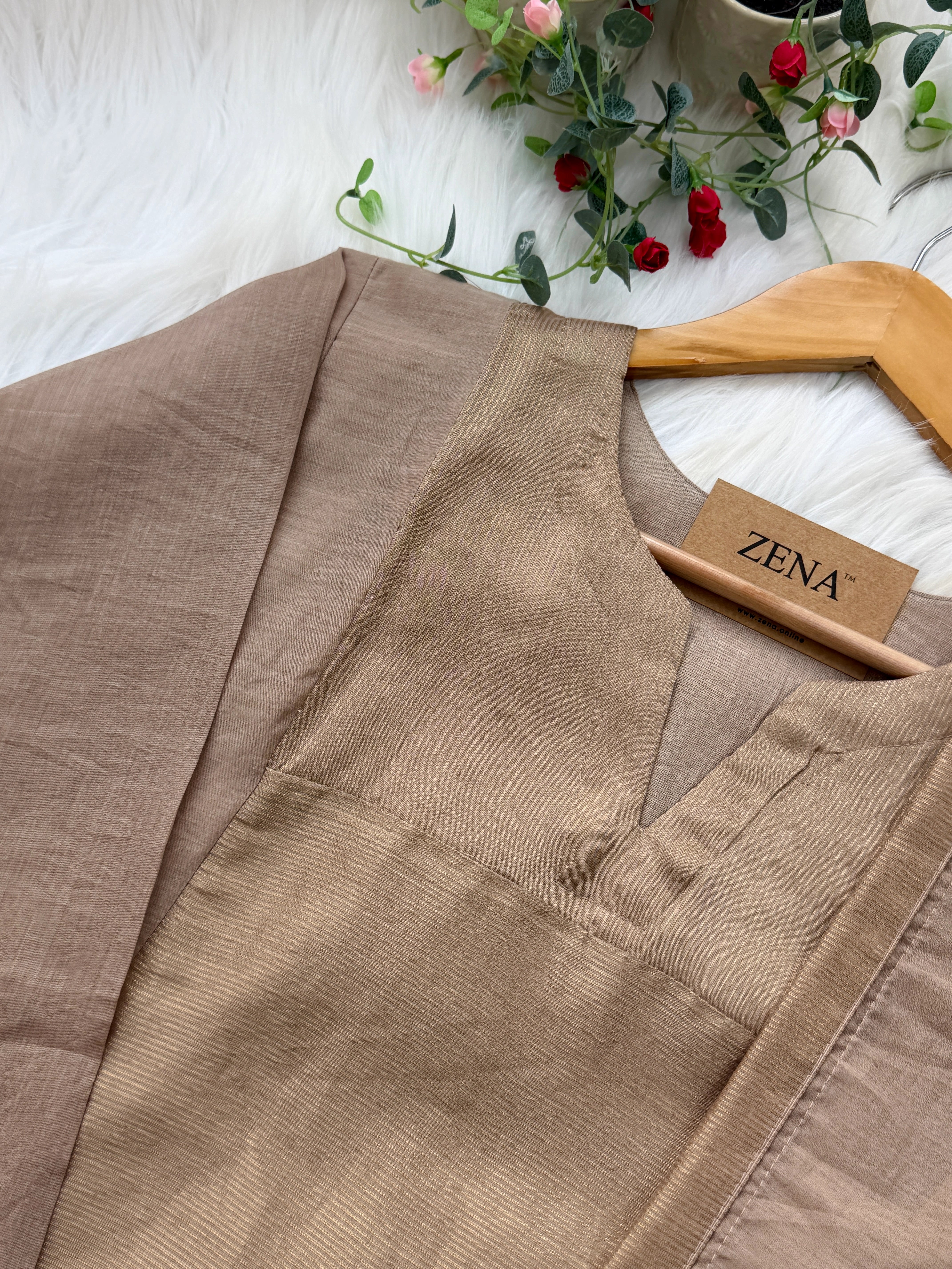 ✨ Mul Chanderi Striped Kurti Set ✨ - Image 7