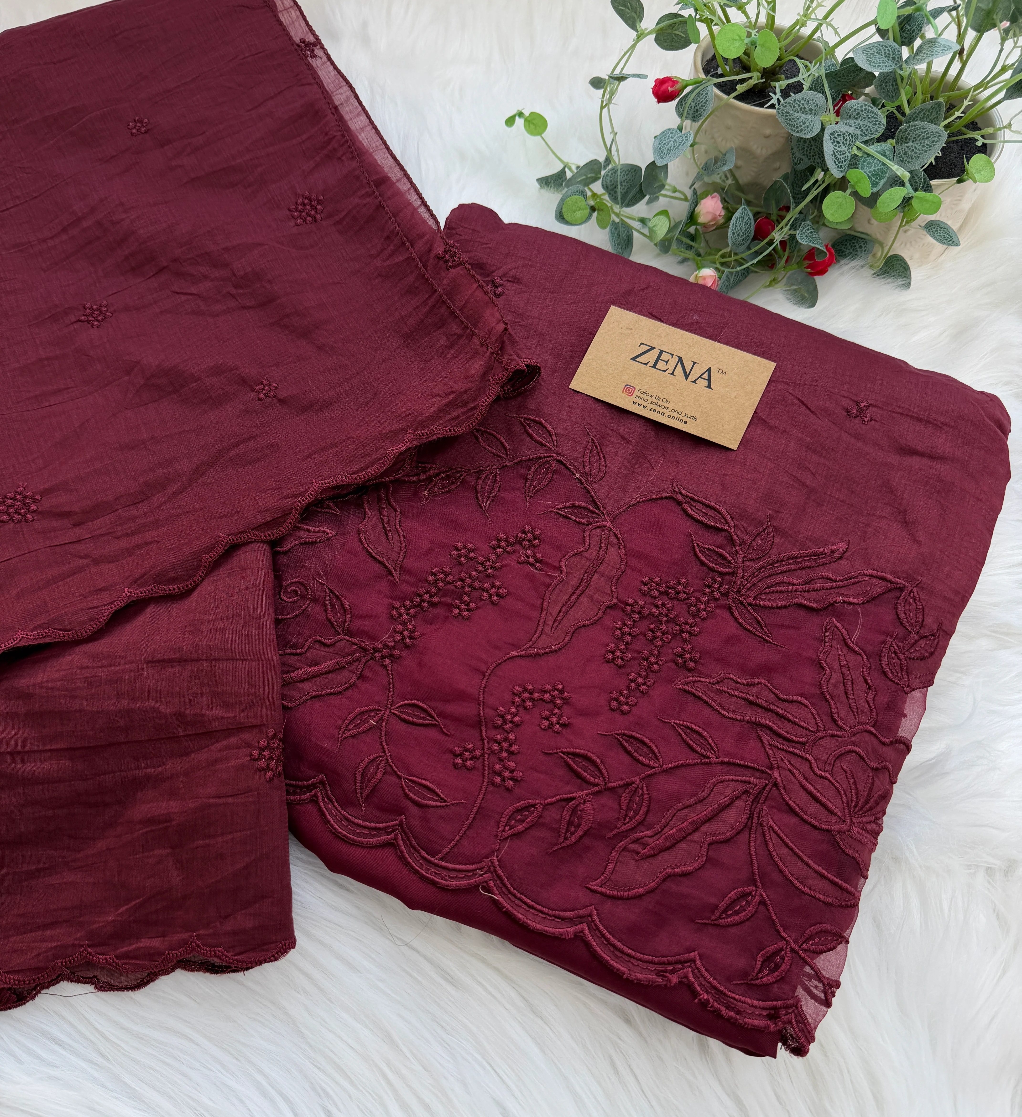 ✨ Mul Chanderi Unstitched Party Wear Suit ✨