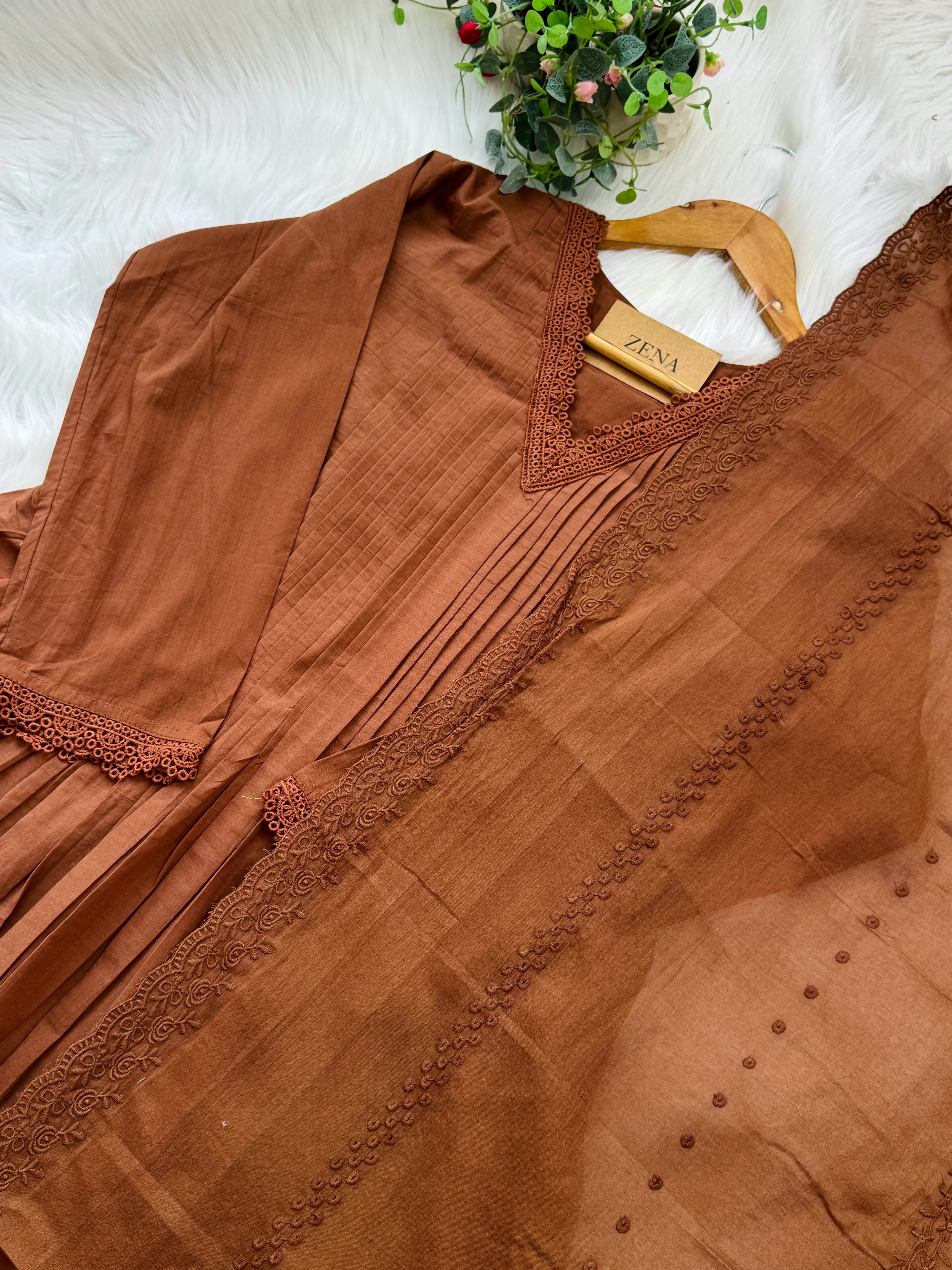 β¨ Mul Cotton Anarkali Set β¨