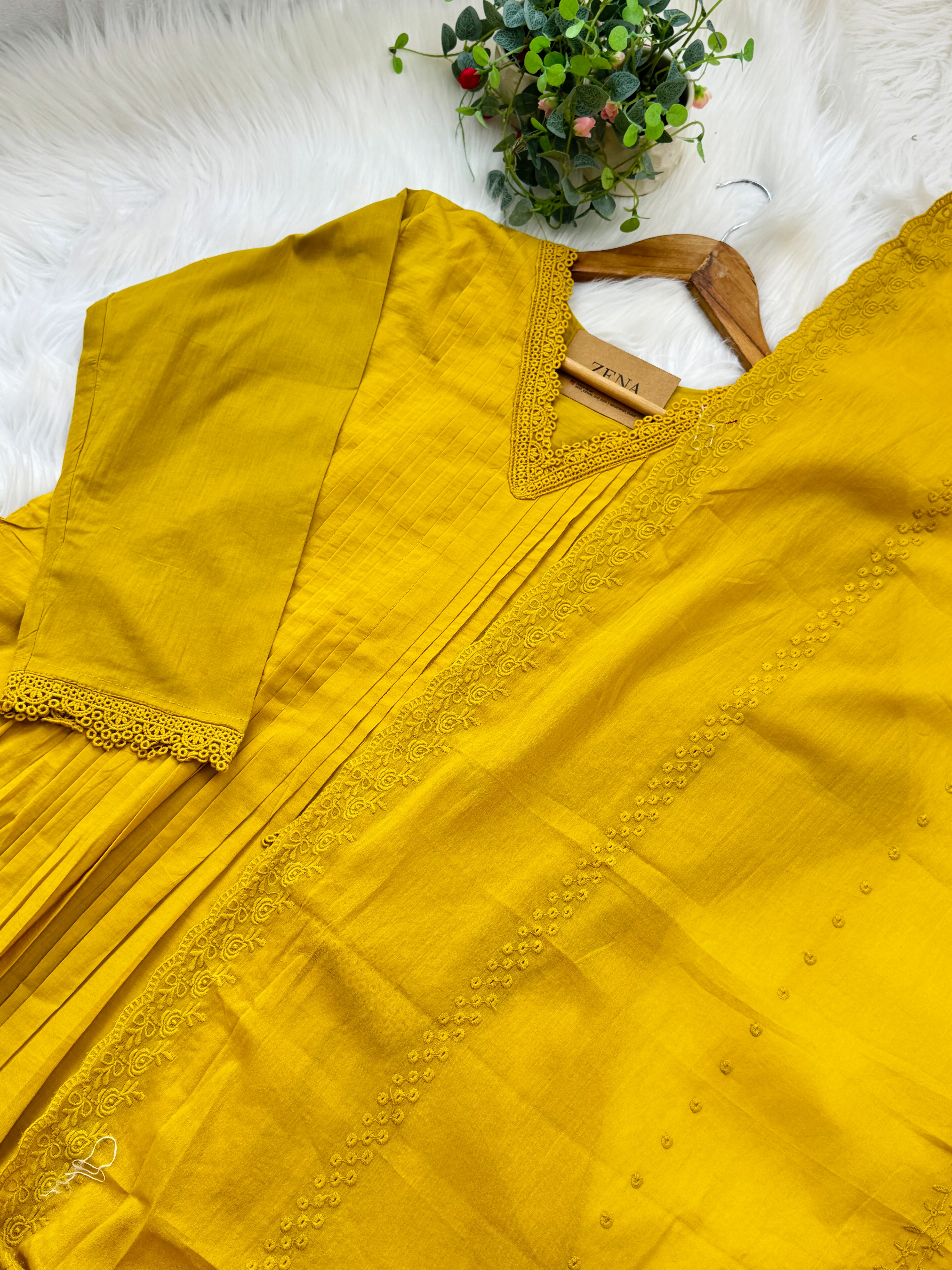β¨ Mul Cotton Anarkali Set β¨