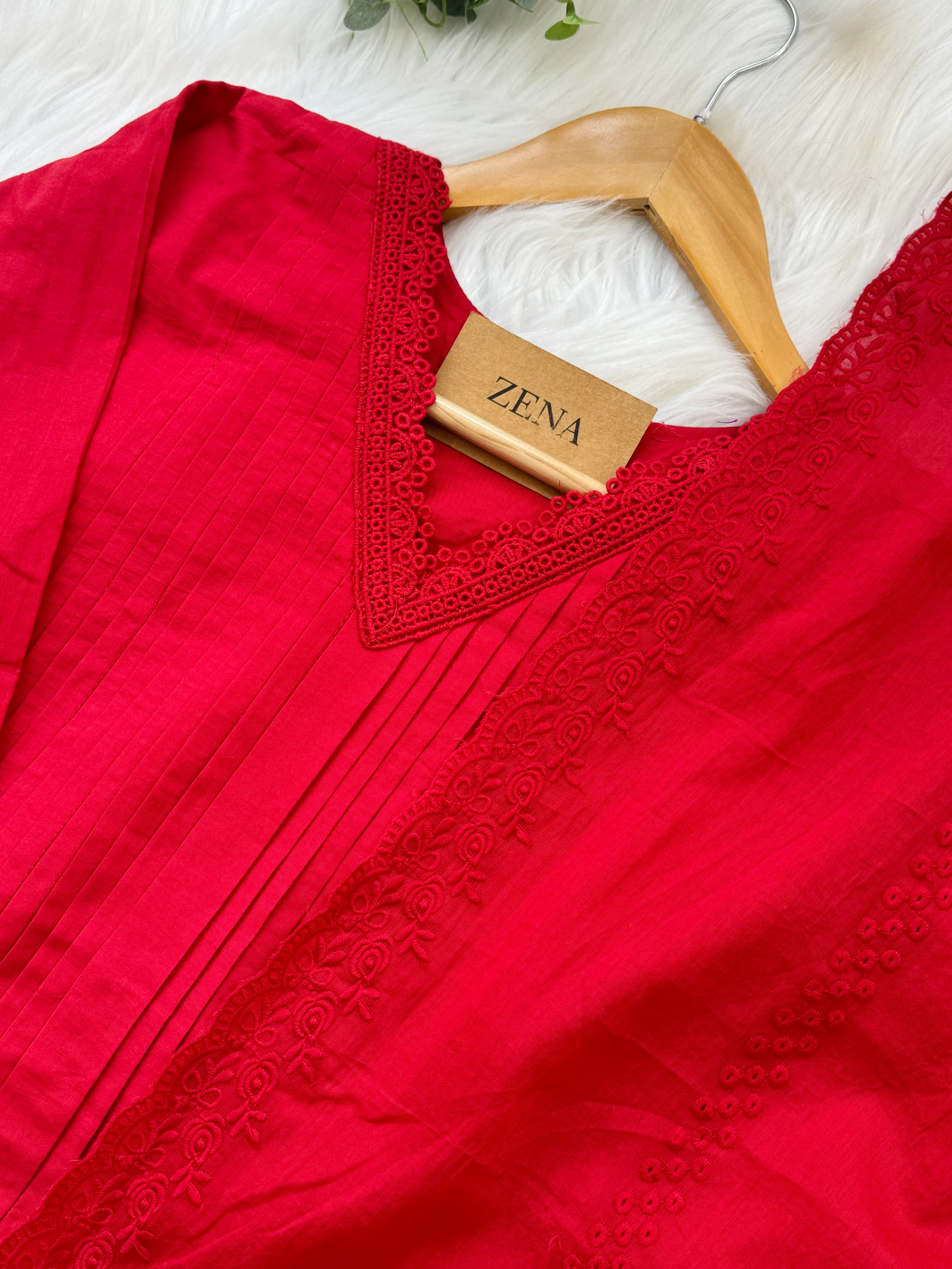 β¨ Mul Cotton Anarkali Set β¨