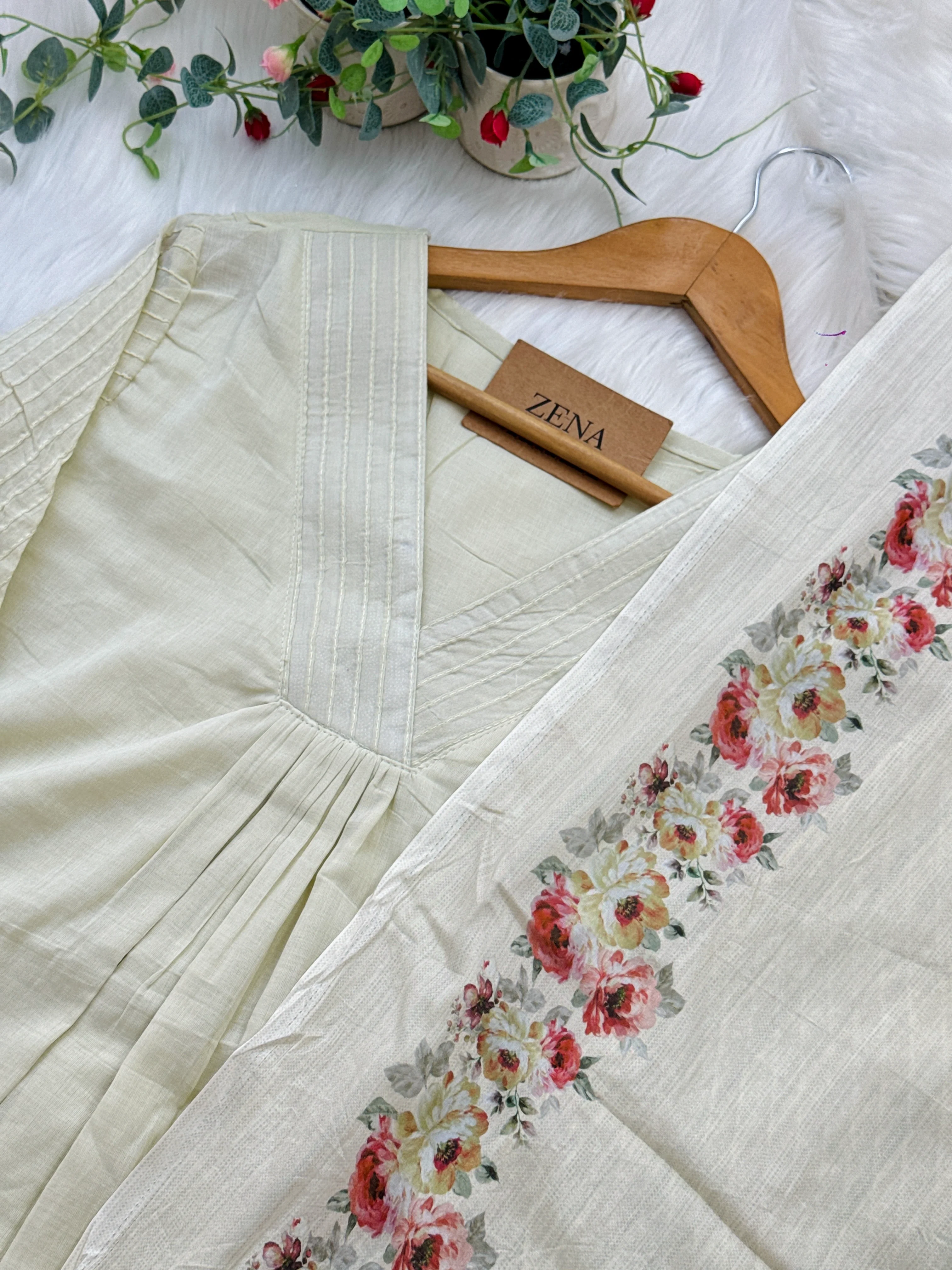 ✨ Mul Cotton Embroidered Kurti Set ✨ - Image 5