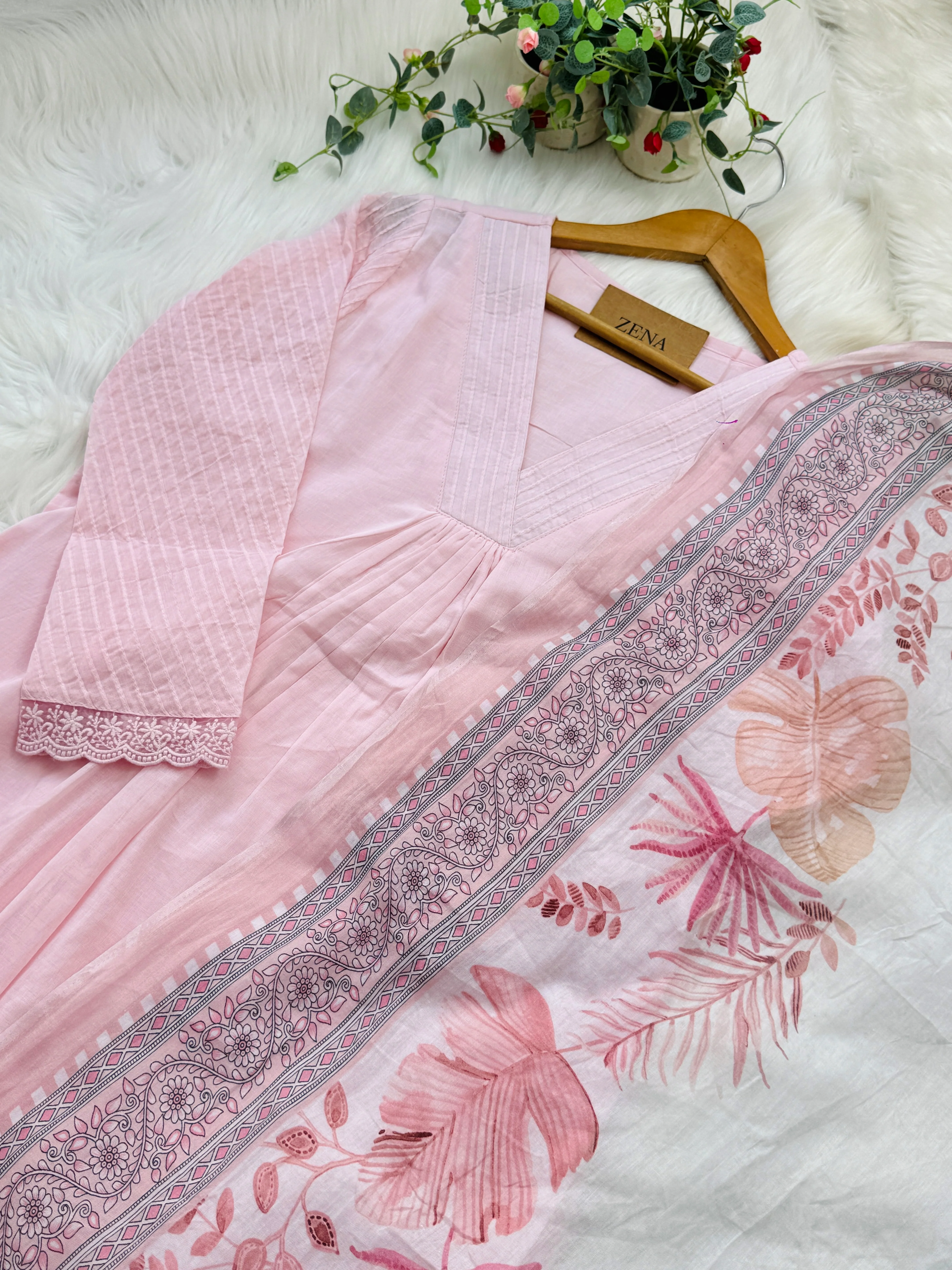 ✨ Mul Cotton Embroidered Kurti Set ✨ - Image 3