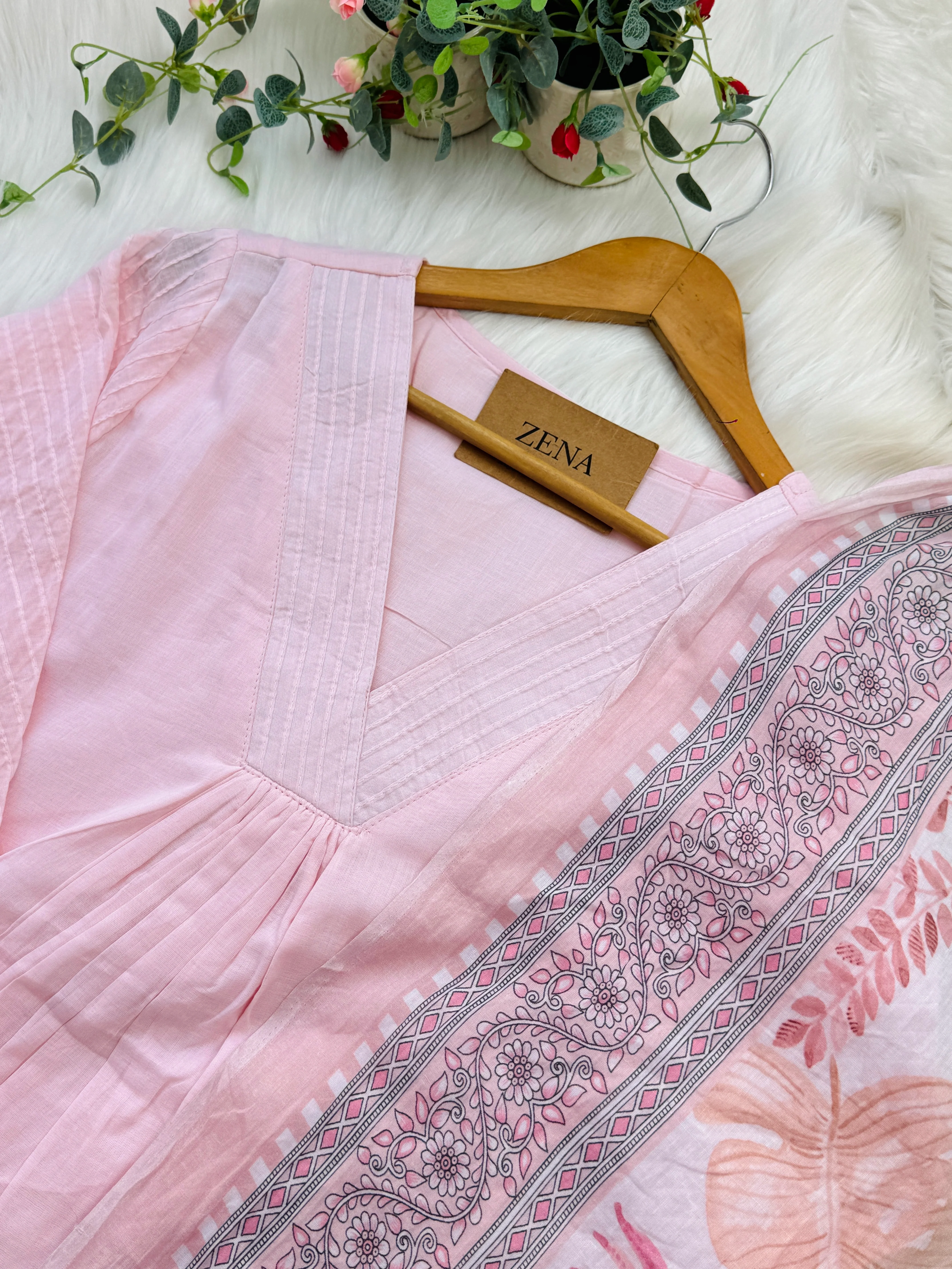 ✨ Mul Cotton Embroidered Kurti Set ✨ - Image 5