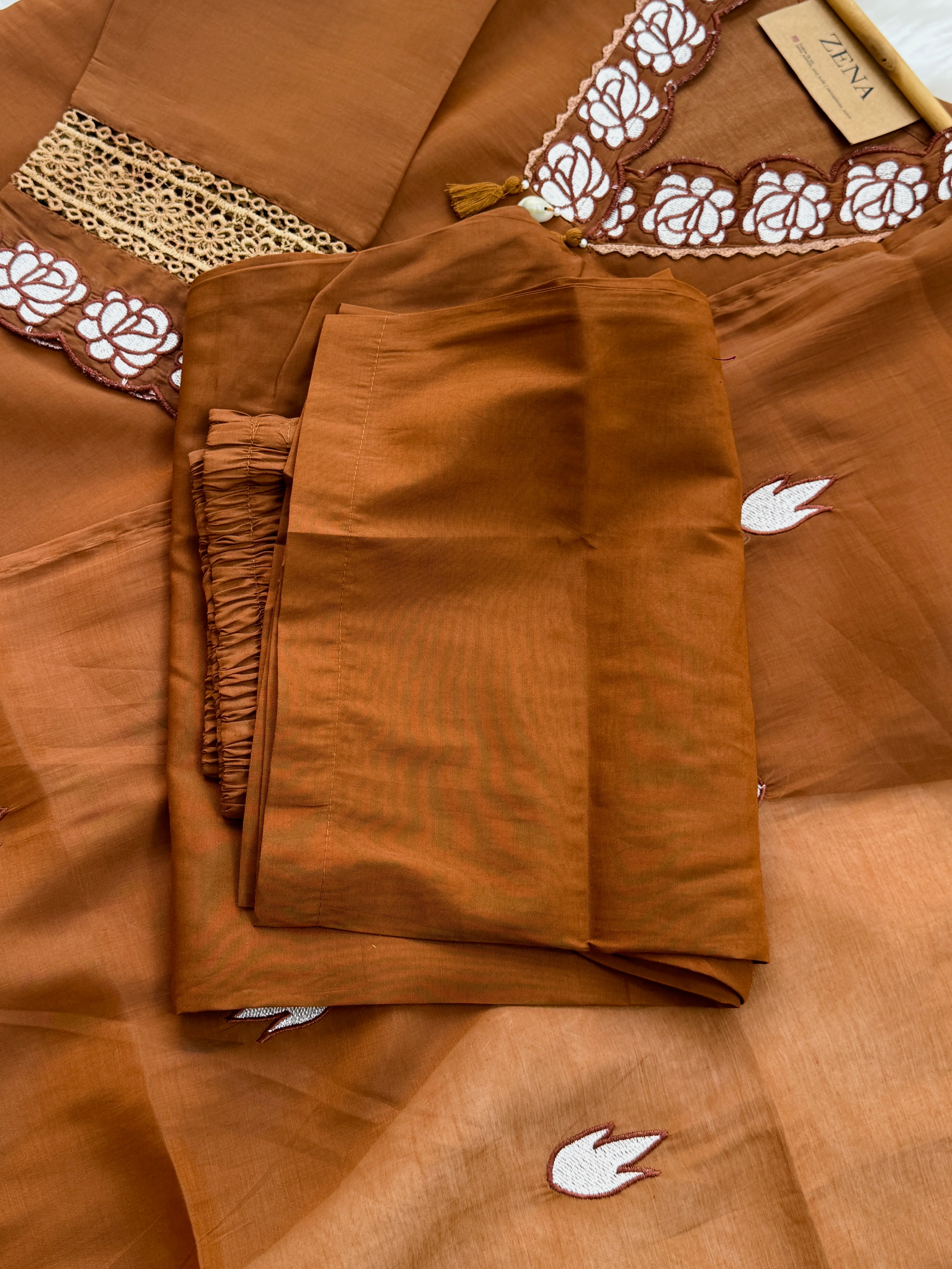 ✨ Muslin Party Wear Kurti Set with Appliqué Work ✨ - Image 7