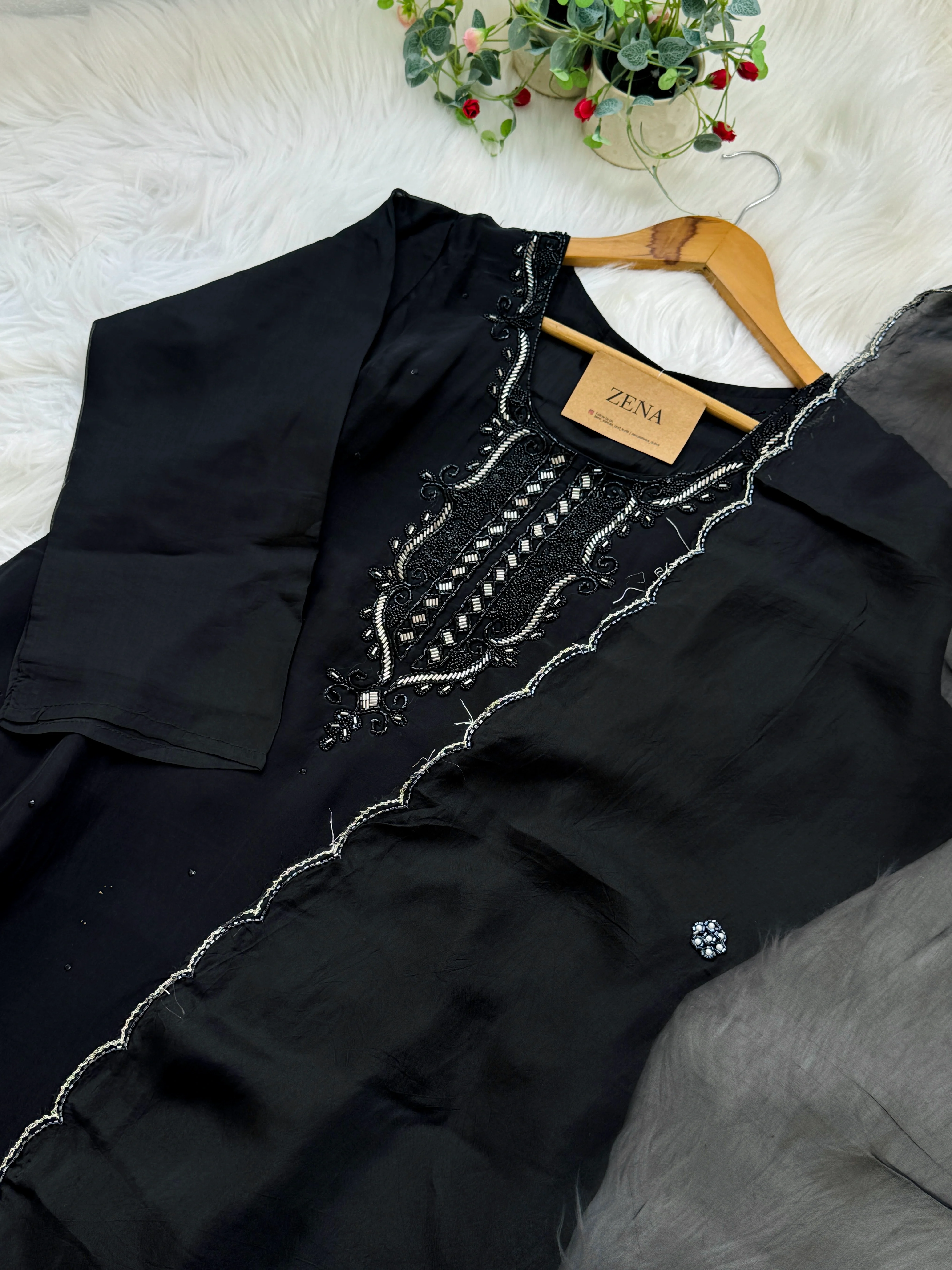 β¨ Organza Handwork Kurti Set β¨ - Image 5