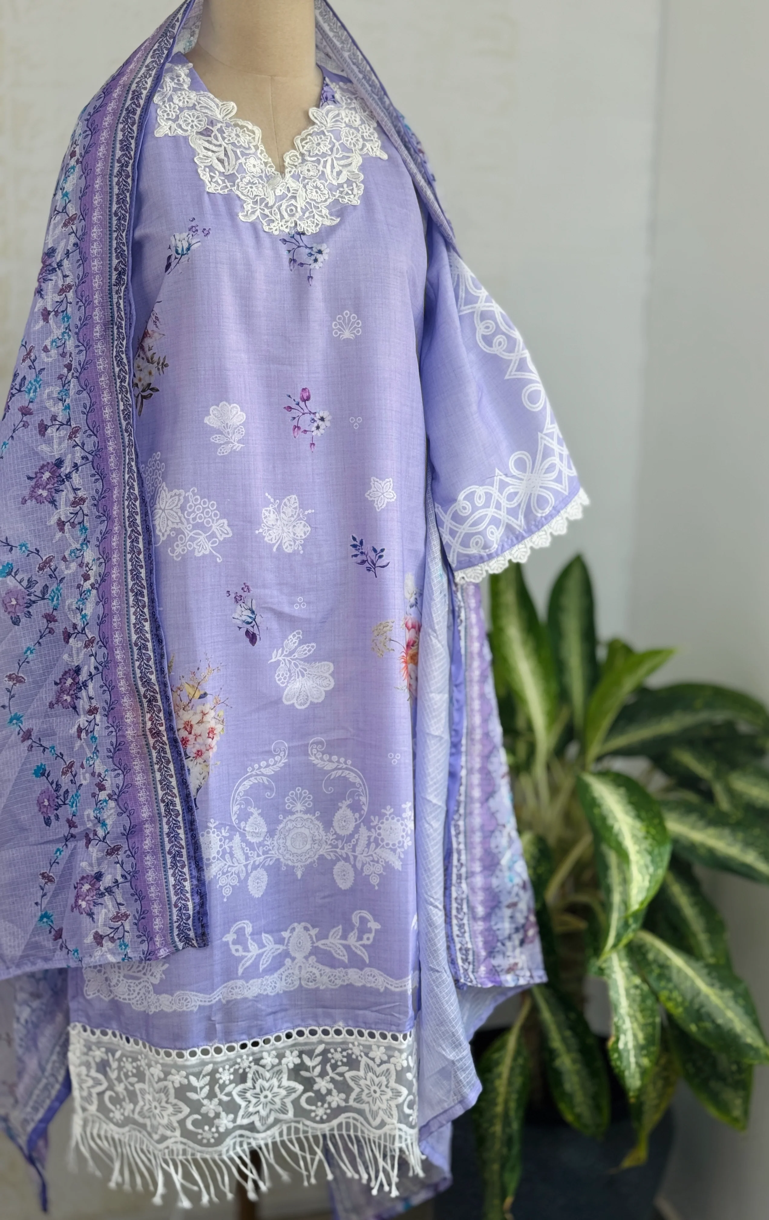 ✨ Pakistani Embroidered Cotton Kurti Set ✨ - Image 2
